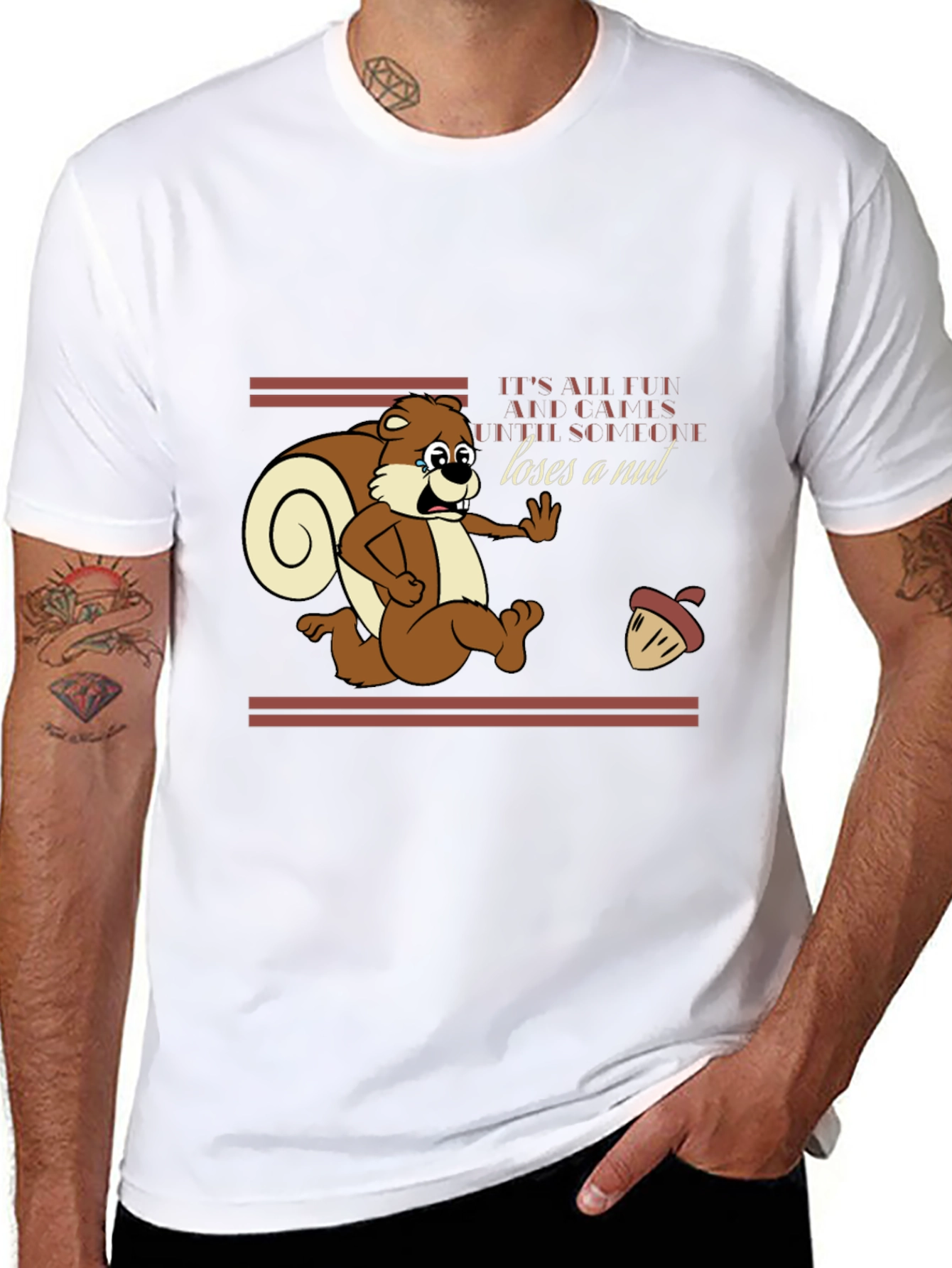 Squirrel Loses a Nut Graphic T-Shirt