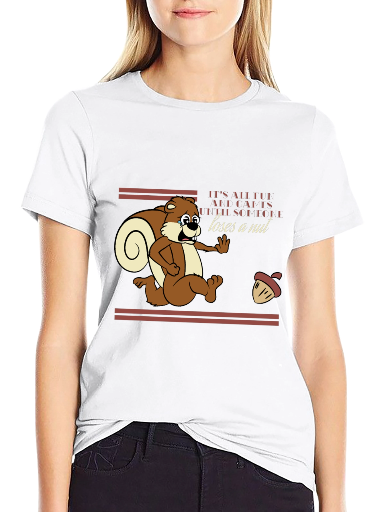 Squirrel Loses a Nut Graphic T-Shirt