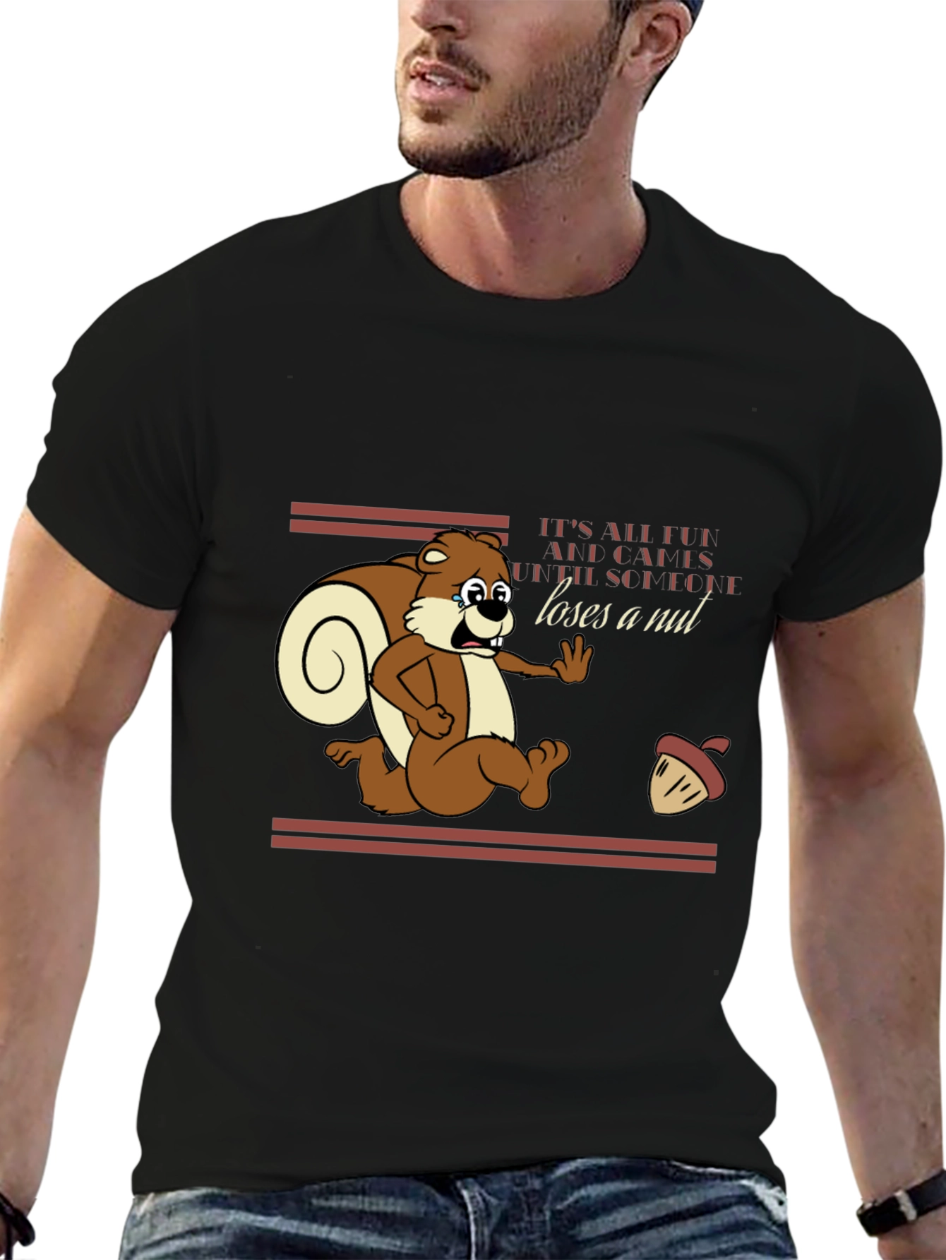 Squirrel Loses a Nut Graphic T-Shirt
