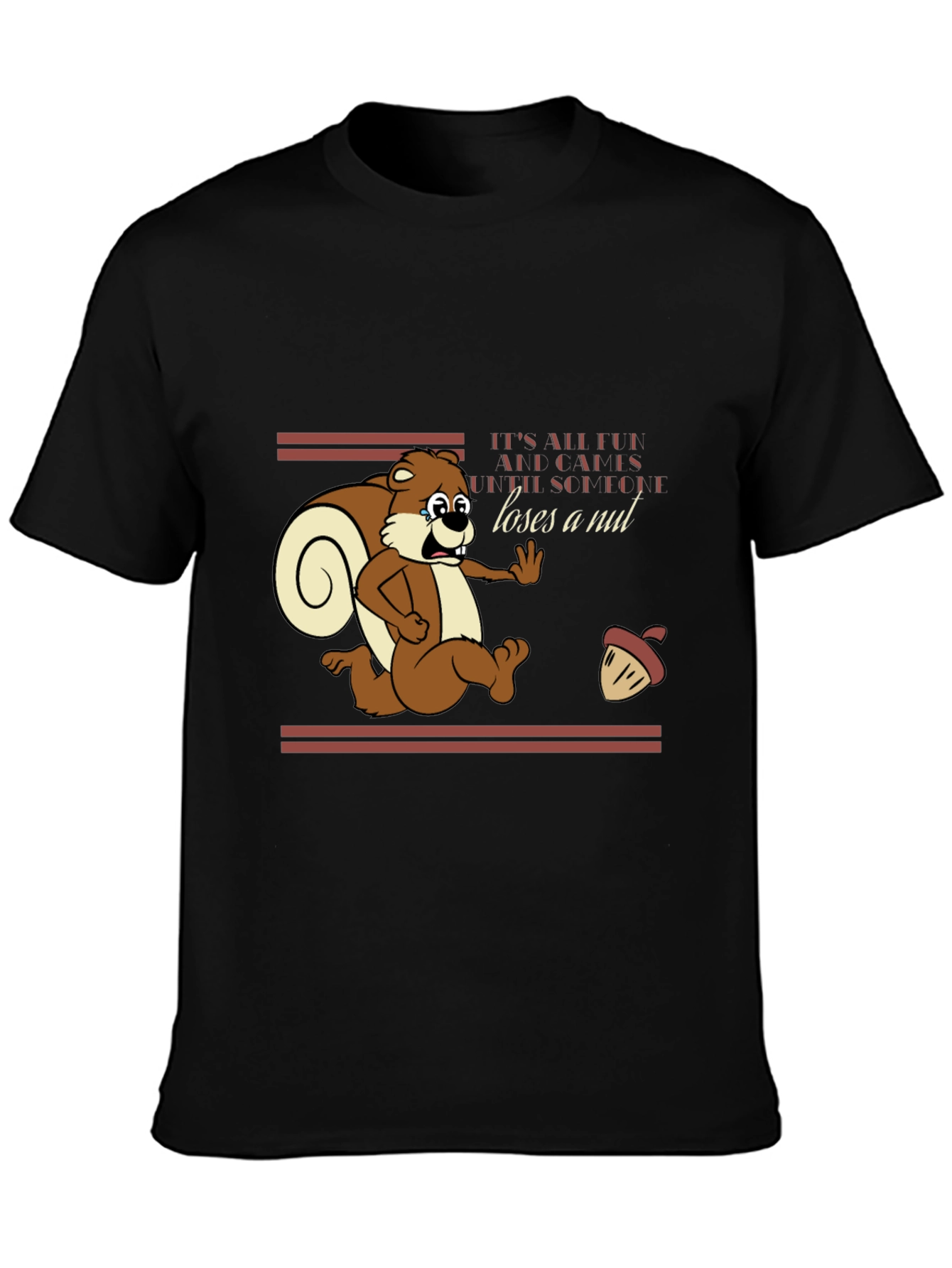 Squirrel Loses a Nut Graphic T-Shirt