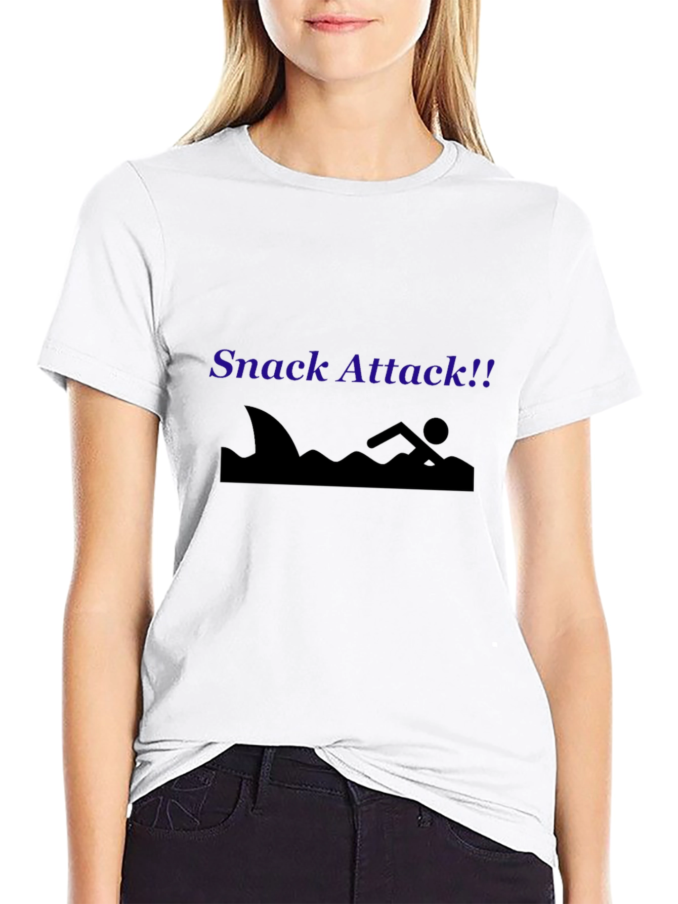 Snack Attack T-Shirt - Shark Graphic Tee