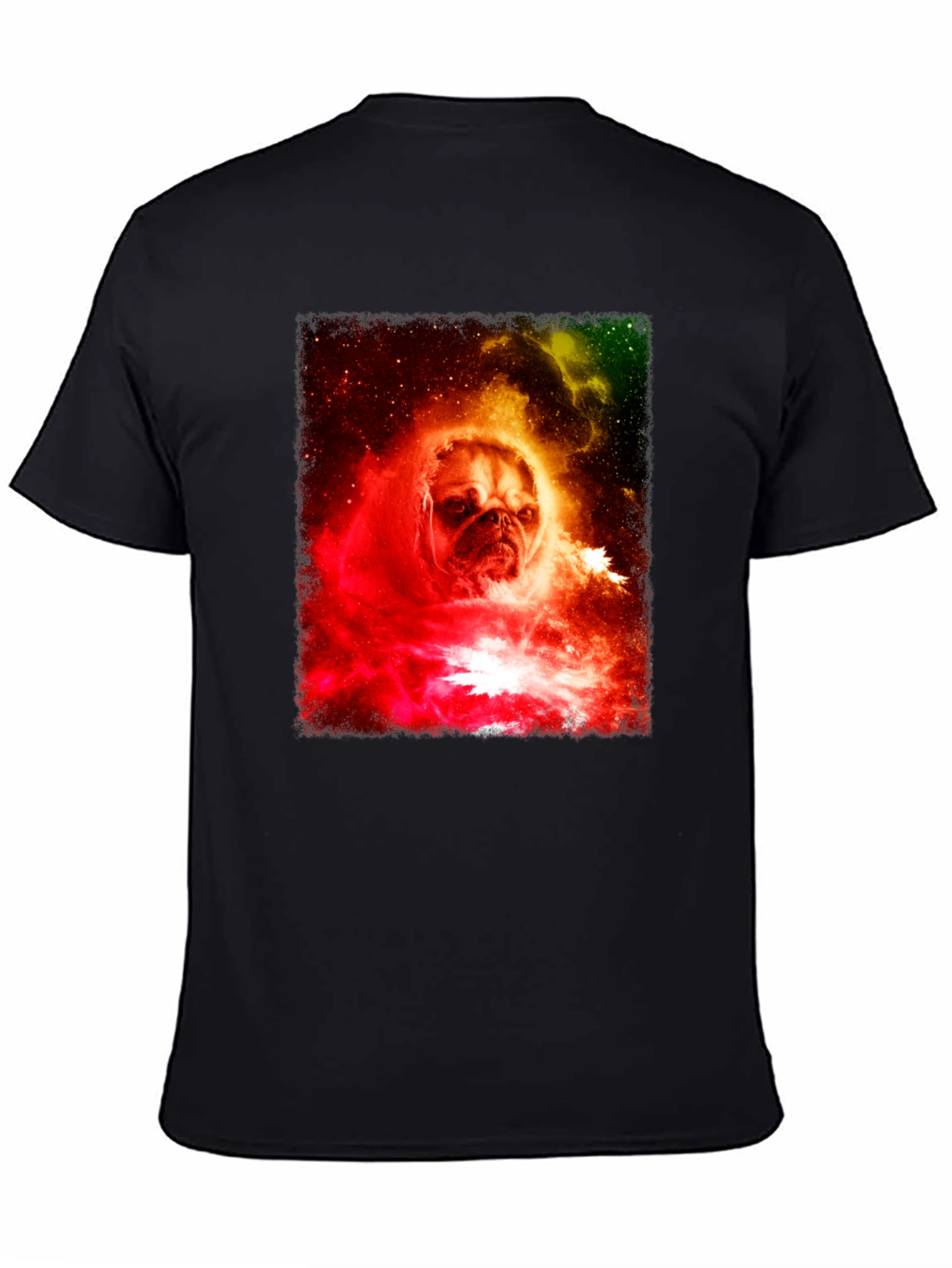 Pug in Space Graphic Tee - Unique Design
