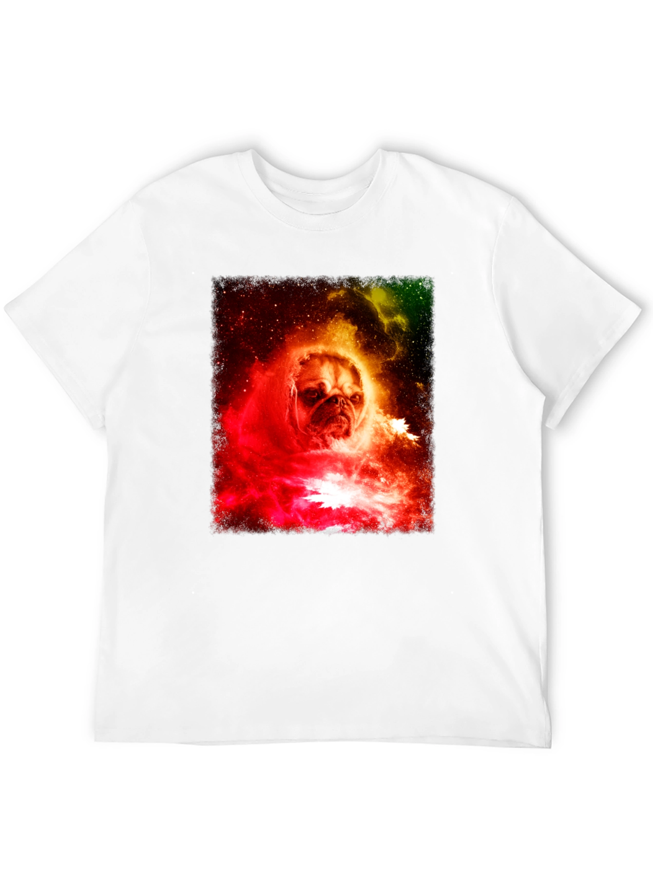 Pug in Space Graphic Tee - Unique Design