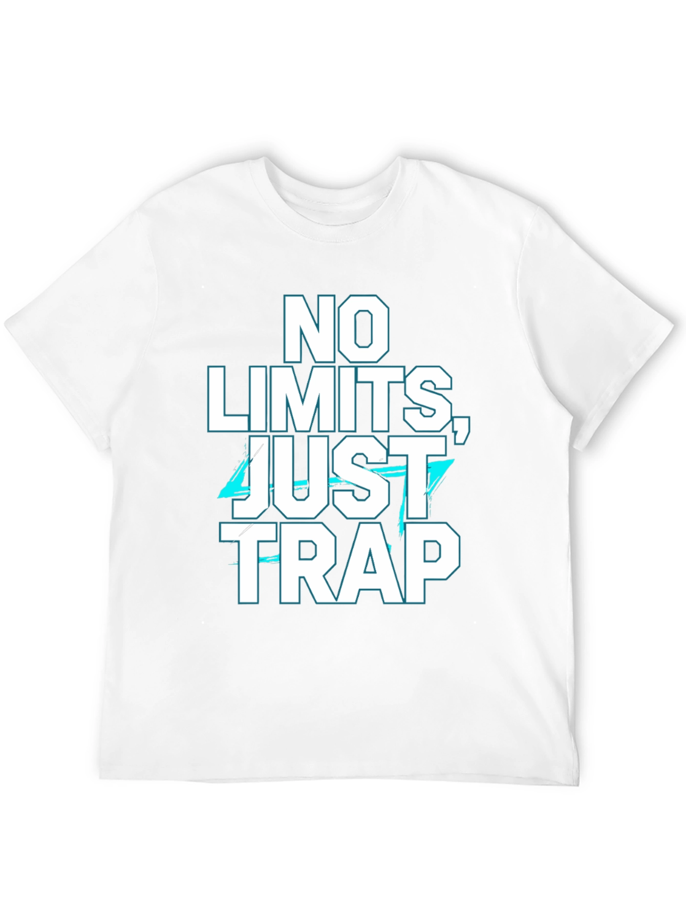 No Limits Just Trap Black Graphic T-Shirt