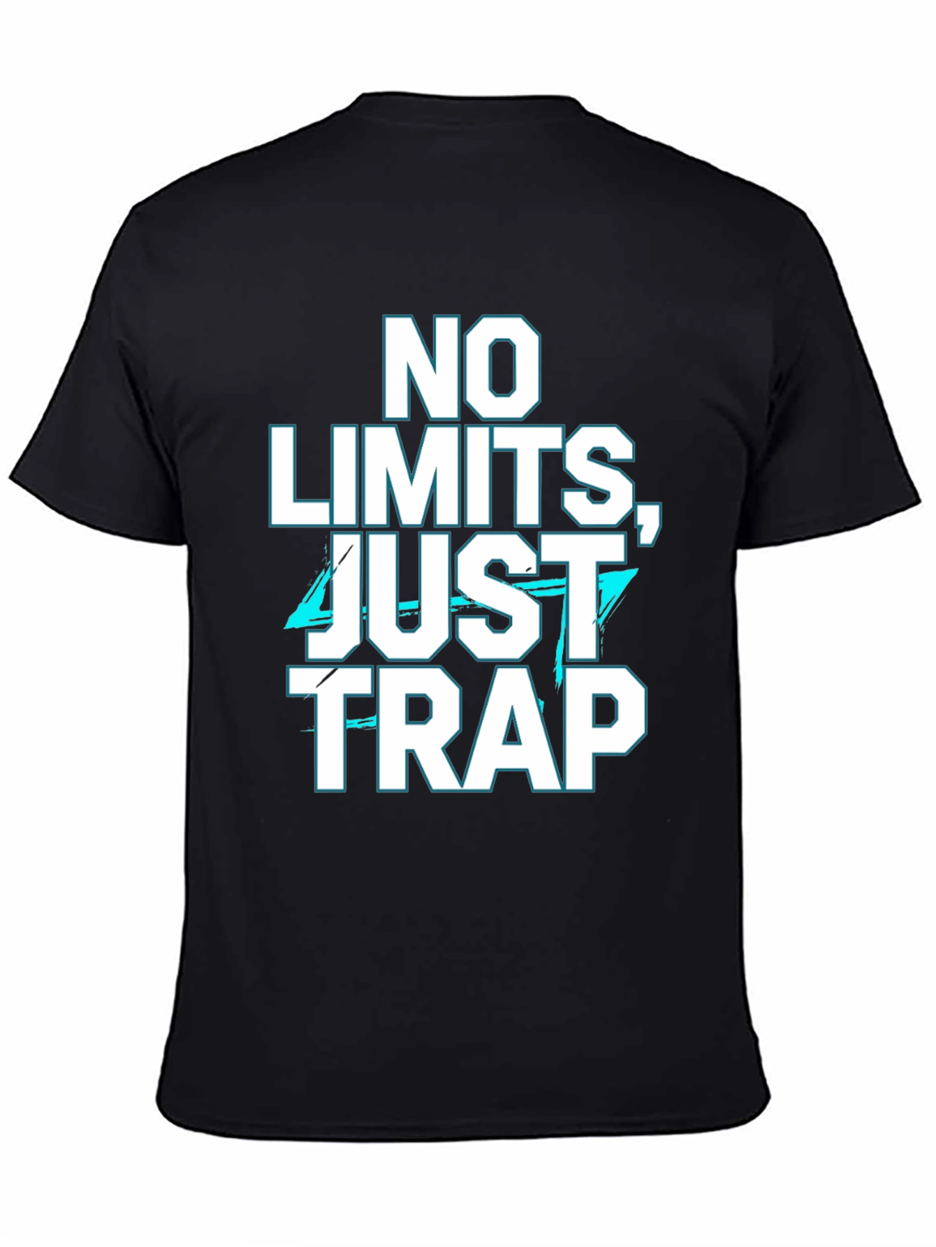 No Limits Just Trap Black Graphic T-Shirt