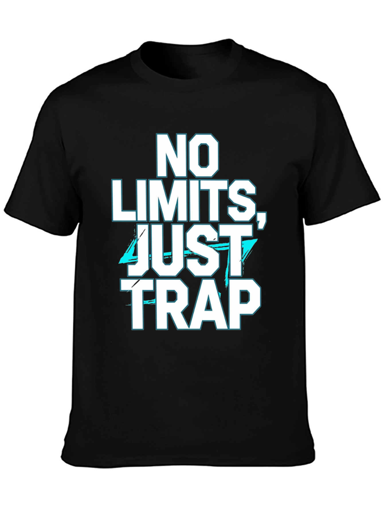 No Limits Just Trap Black Graphic T-Shirt