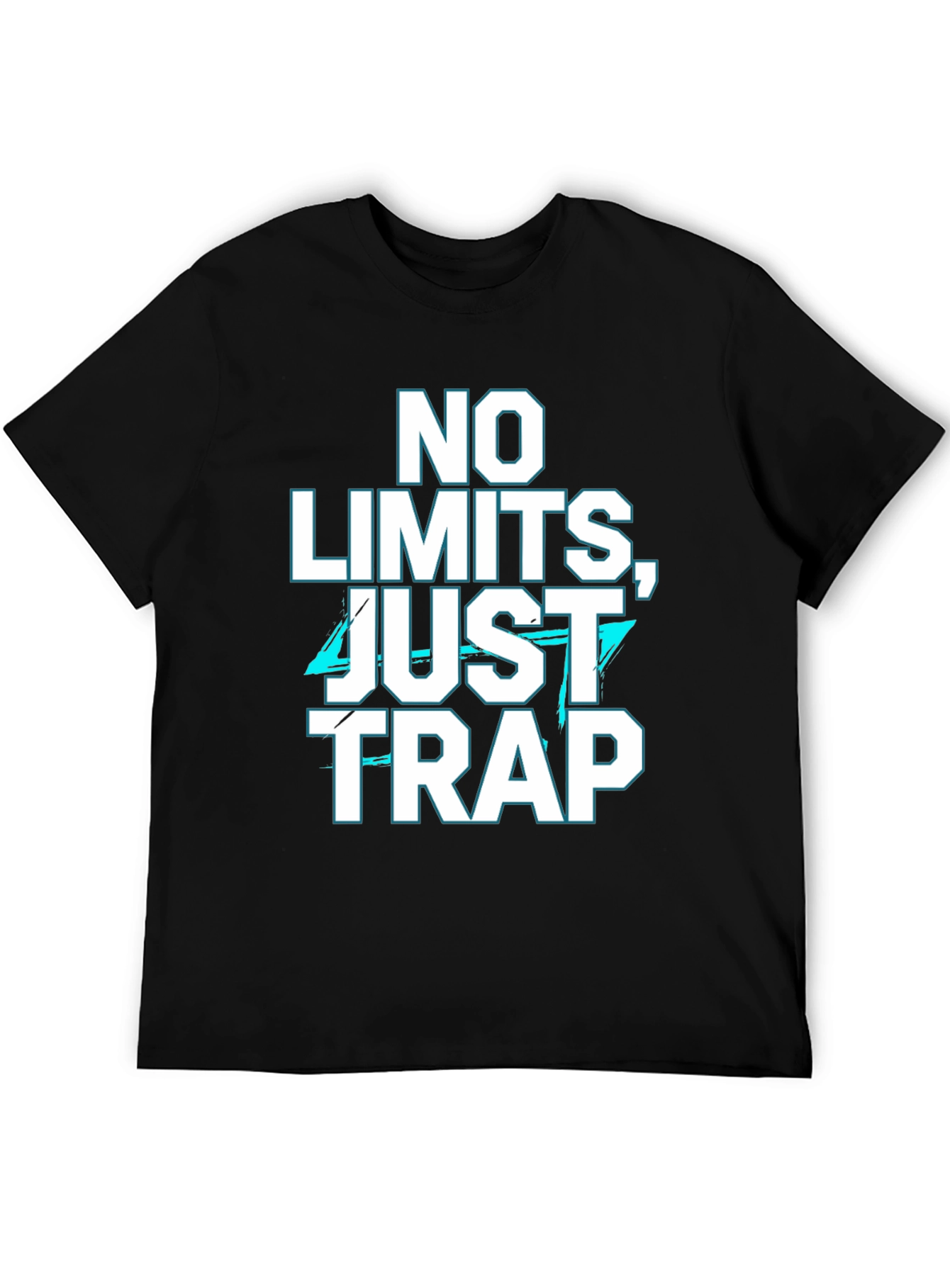 No Limits Just Trap Black Graphic T-Shirt
