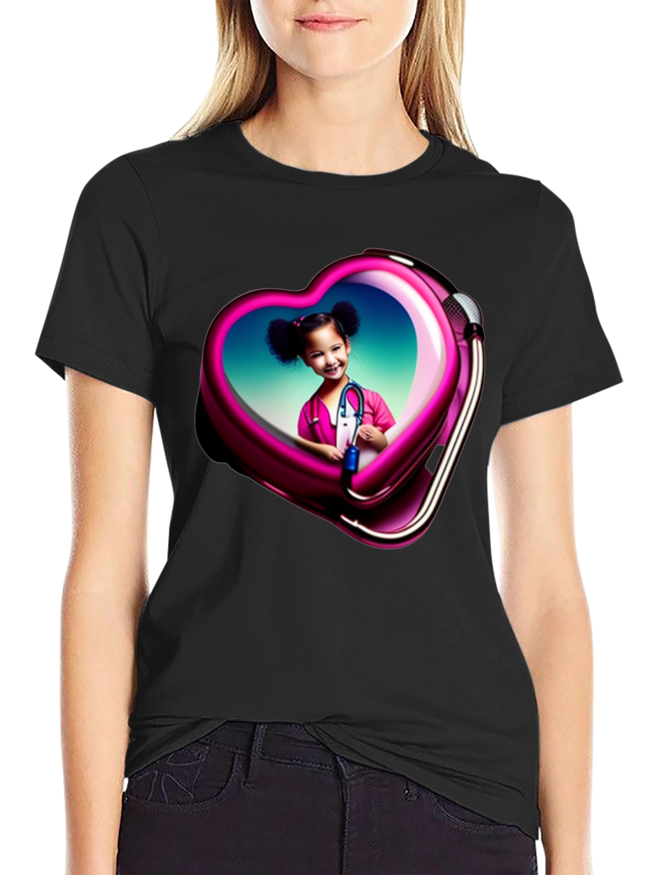 Heart Frame Child Doctor Graphic Tee