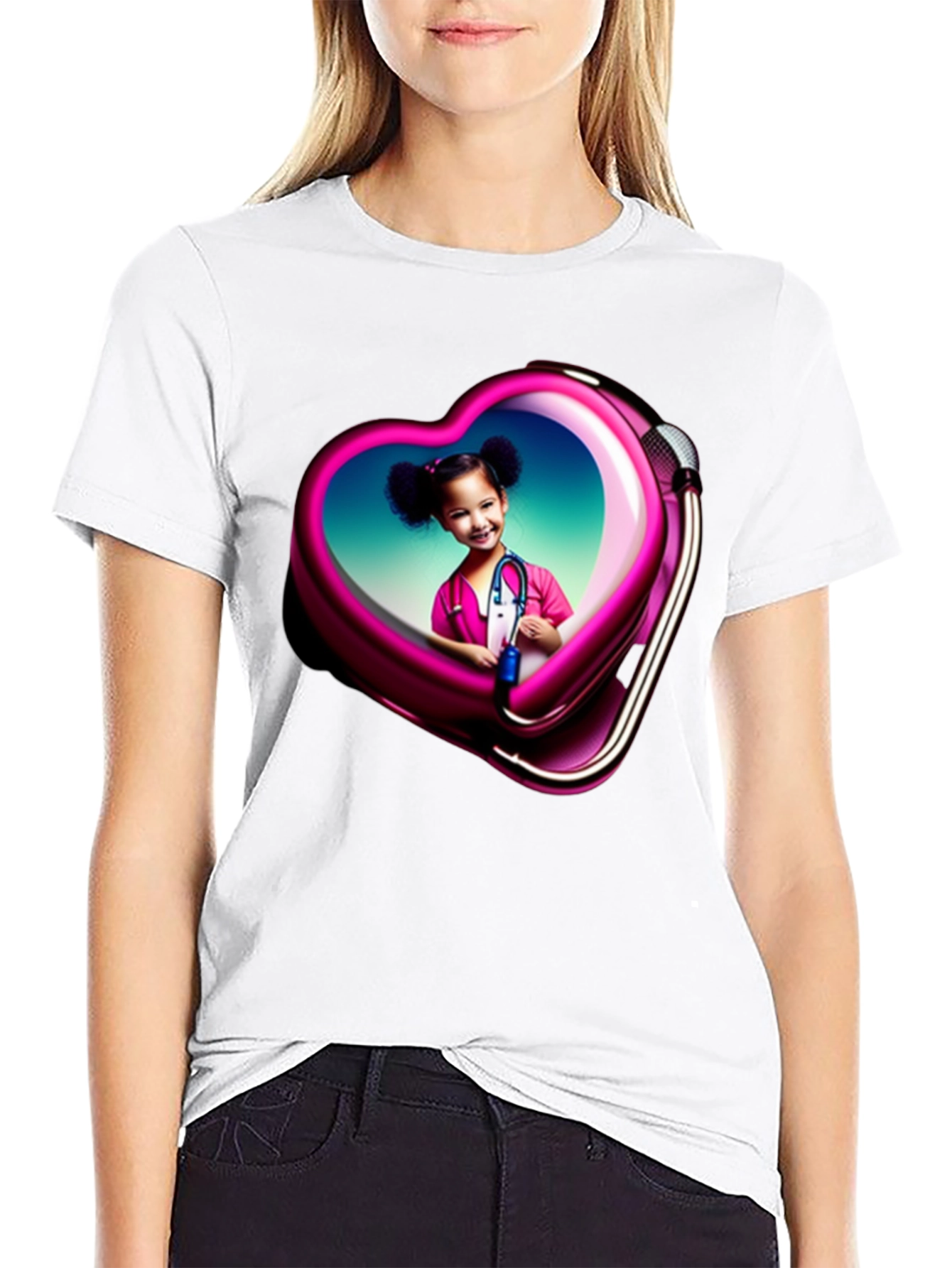 Heart Frame Child Doctor Graphic Tee