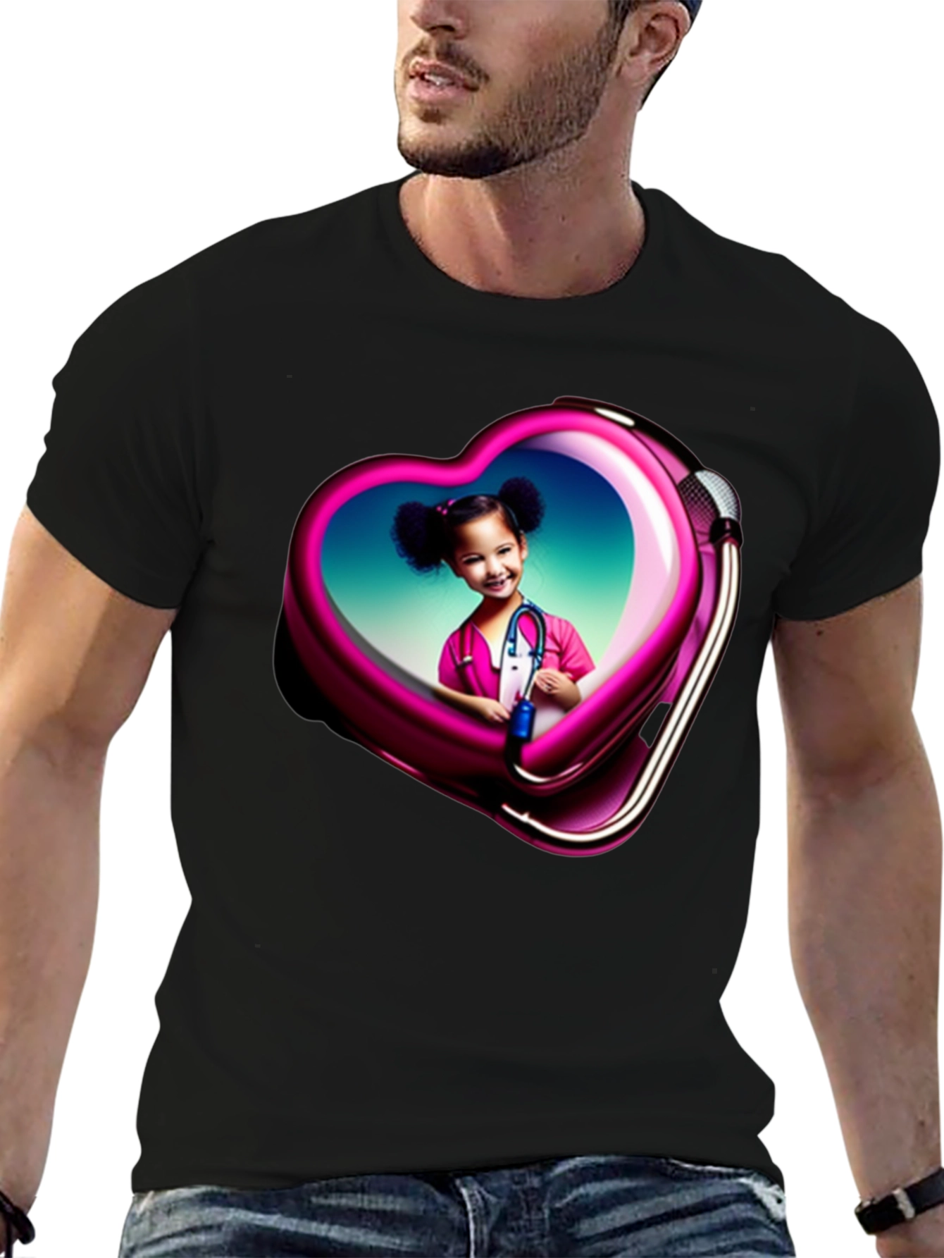 Heart Frame Child Doctor Graphic Tee