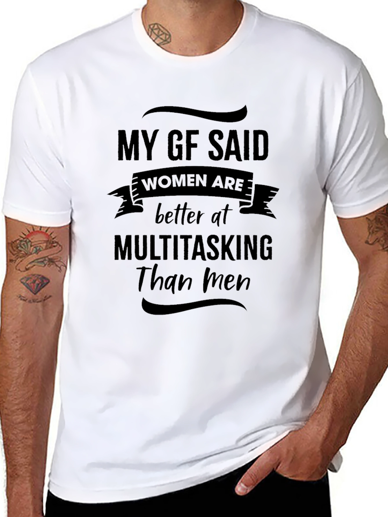 Multitasking Womens Humor Graphic T-Shirt