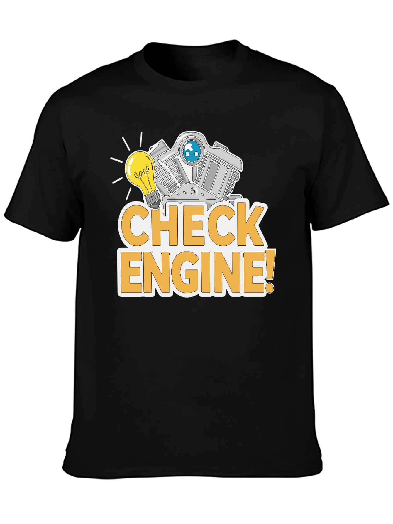Check Engine Funny T-Shirt Mechanic Gift