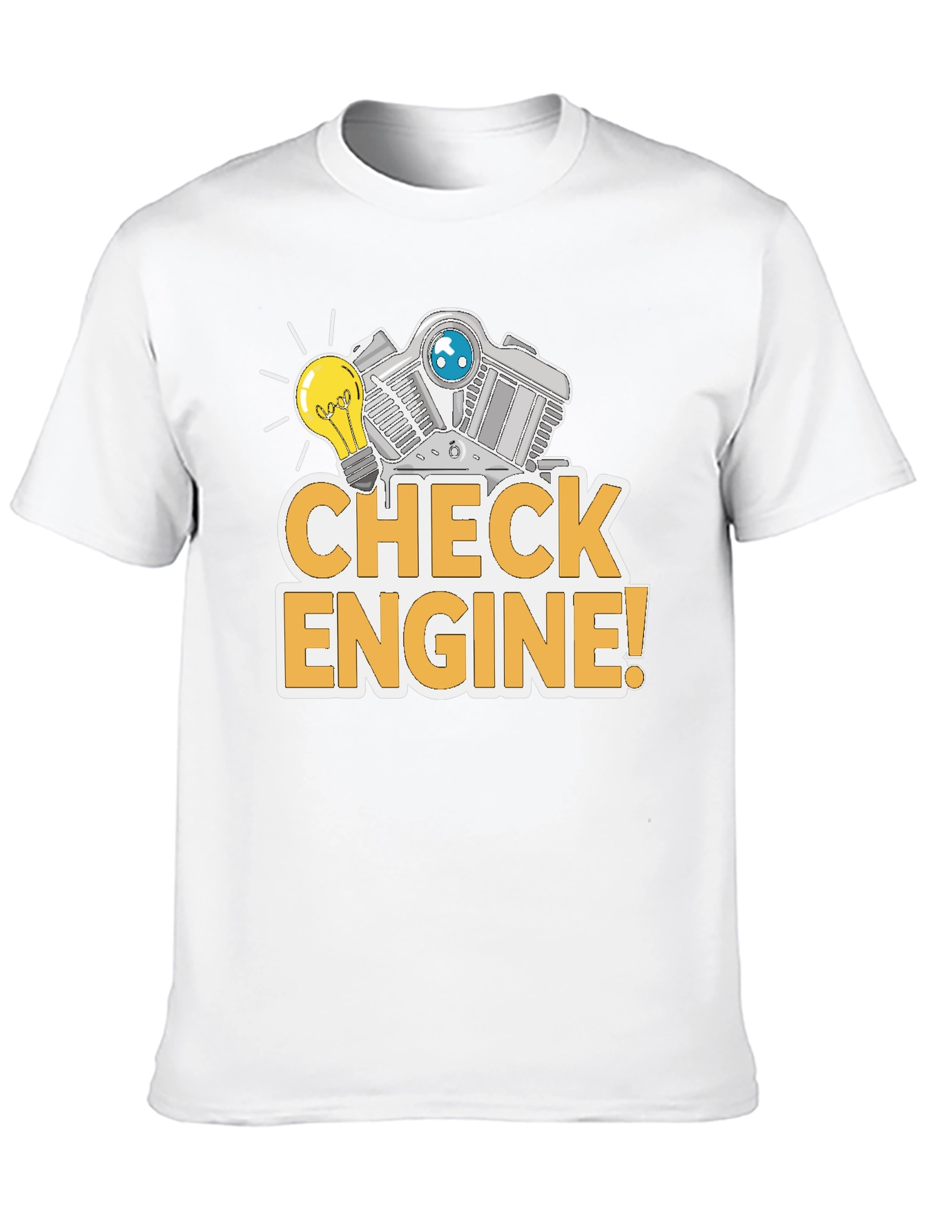 Check Engine Funny T-Shirt Mechanic Gift
