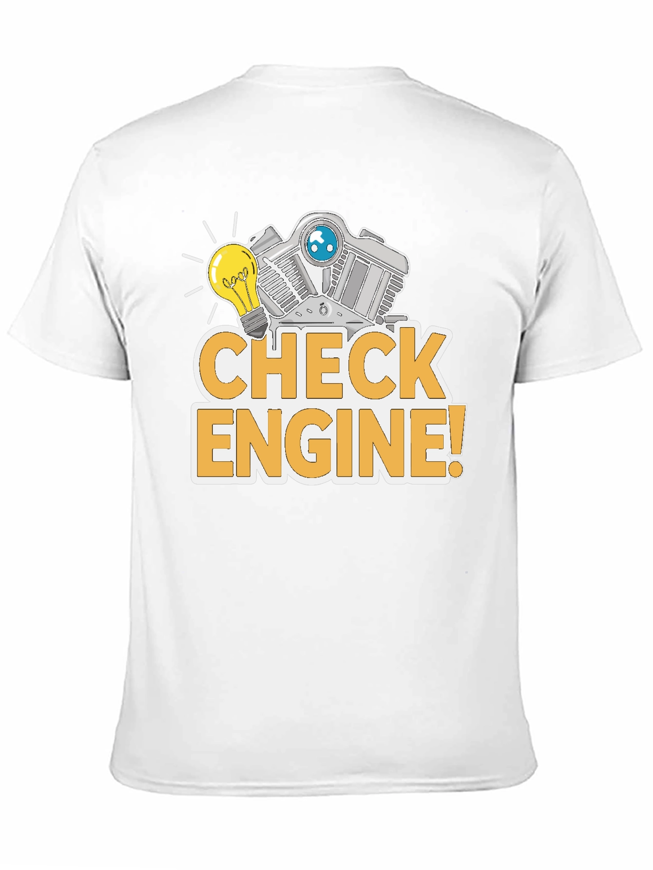 Check Engine Funny T-Shirt Mechanic Gift