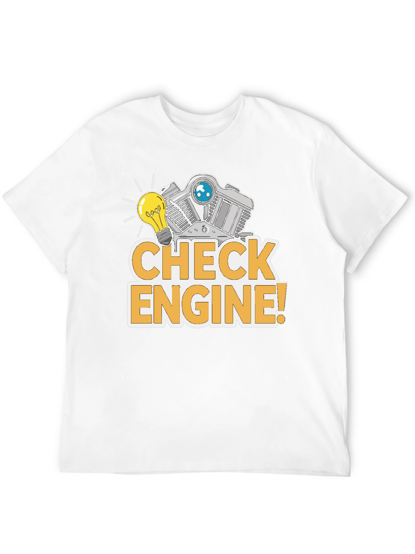 Check Engine Funny T-Shirt Mechanic Gift