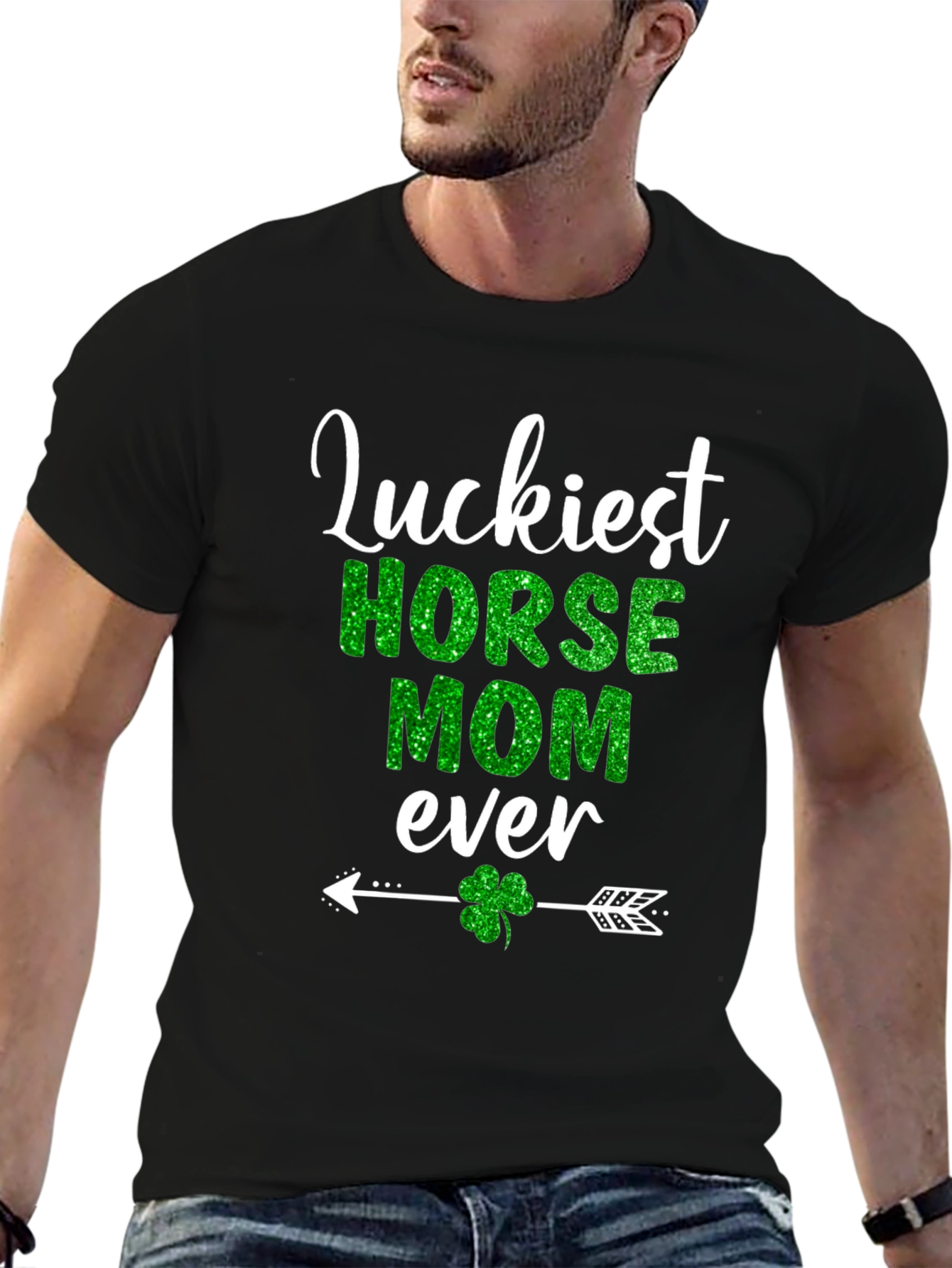 Luckiest Horse Mom Ever St. Patricks Day T-Shirt