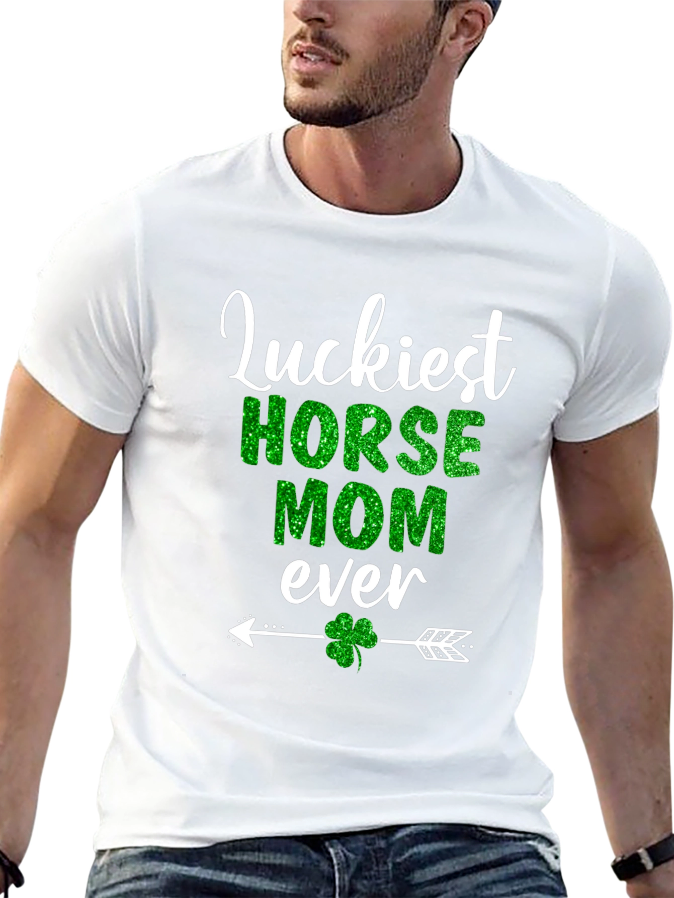 Luckiest Horse Mom Ever St. Patricks Day T-Shirt