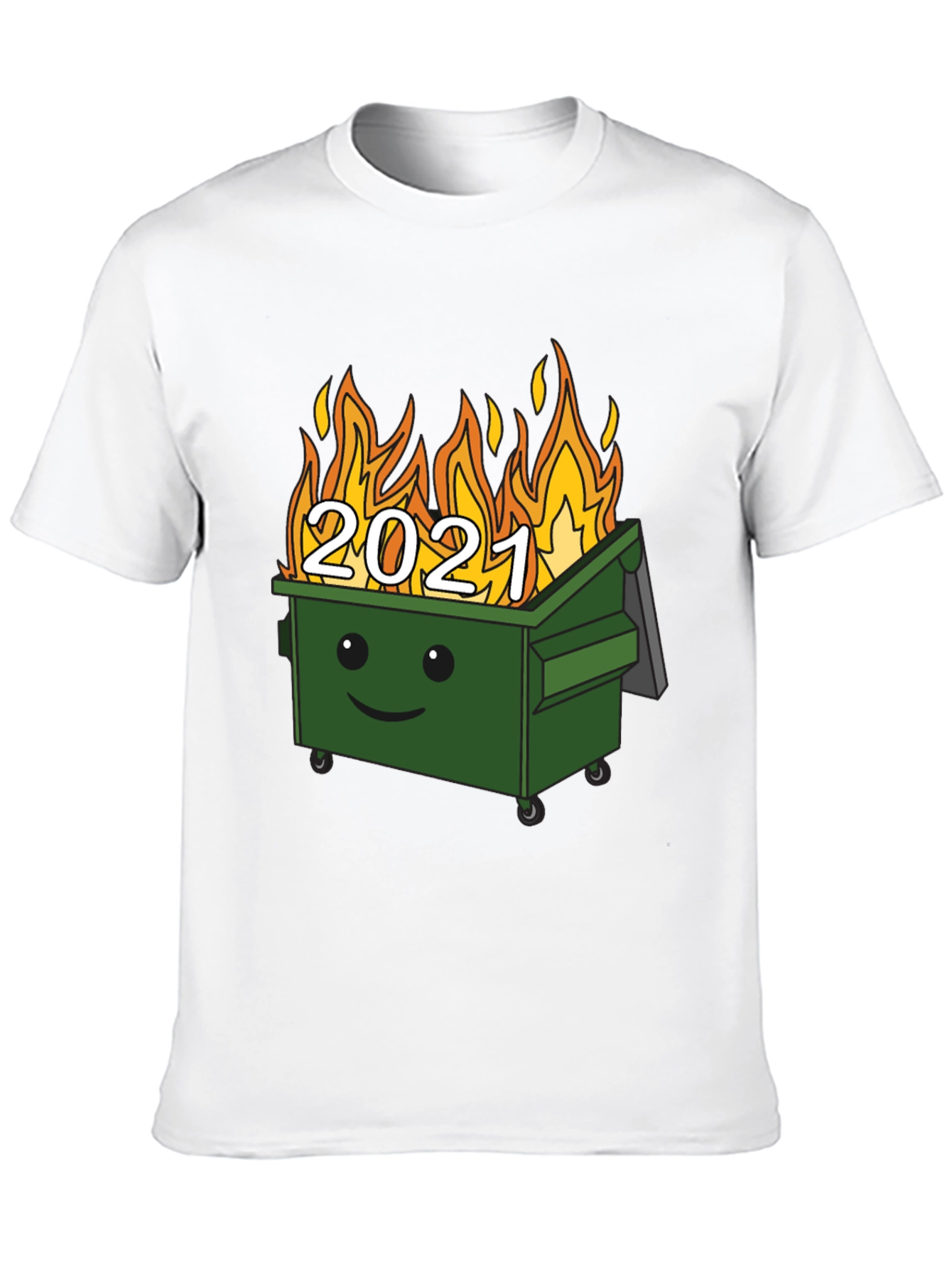 2021 Dumpster Fire Graphic Tee - Unisex Black T-Shirt