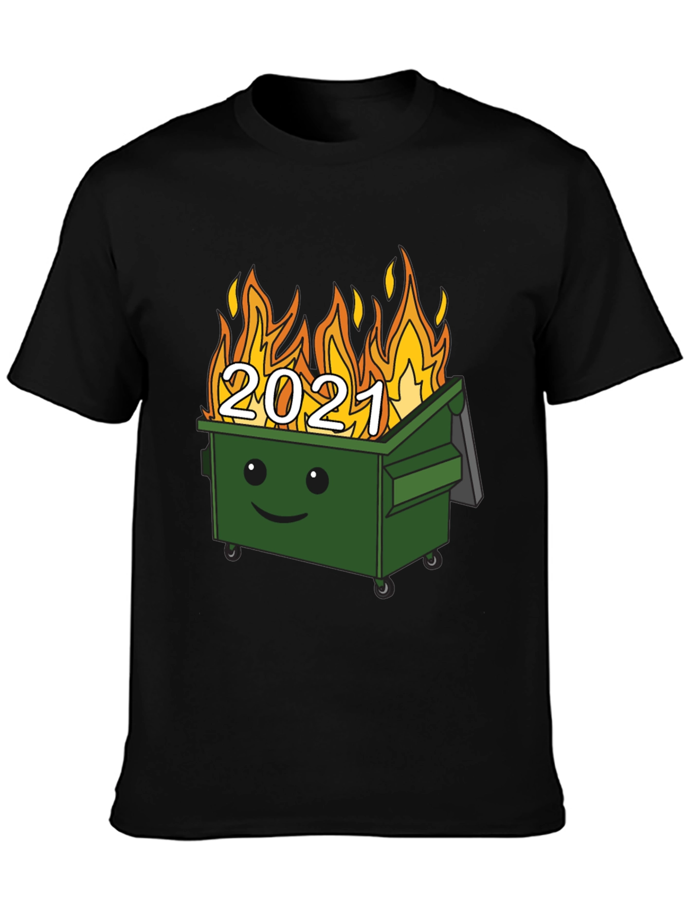 2021 Dumpster Fire Graphic Tee - Unisex Black T-Shirt