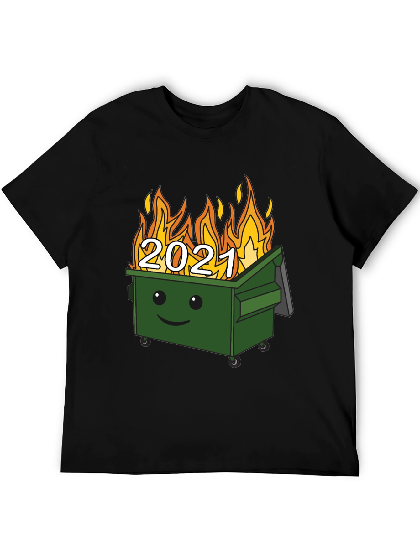 2021 Dumpster Fire Graphic Tee - Unisex Black T-Shirt