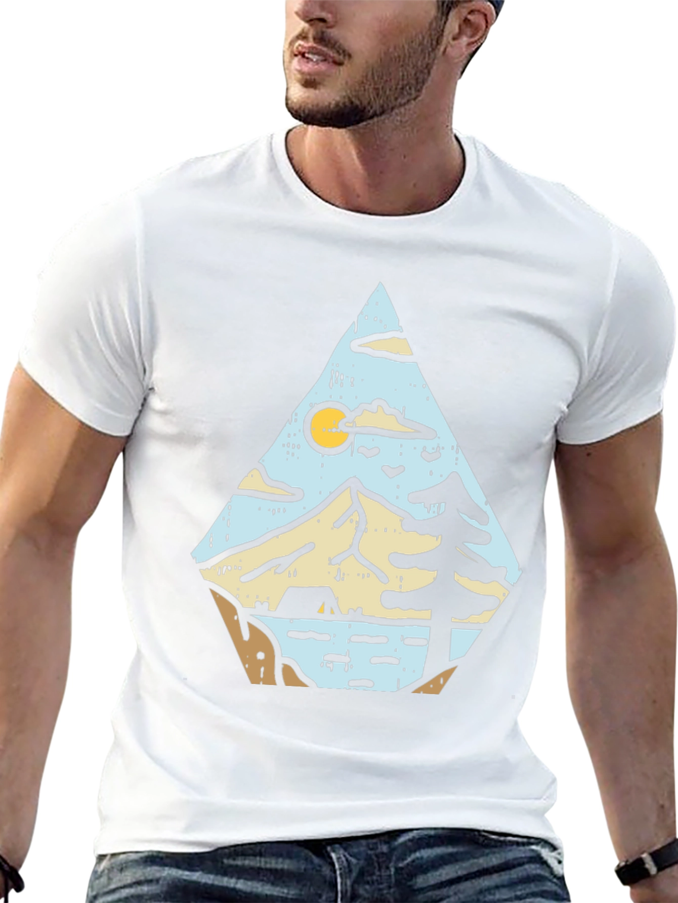 Outdoor Adventure Graphic Tee - Black