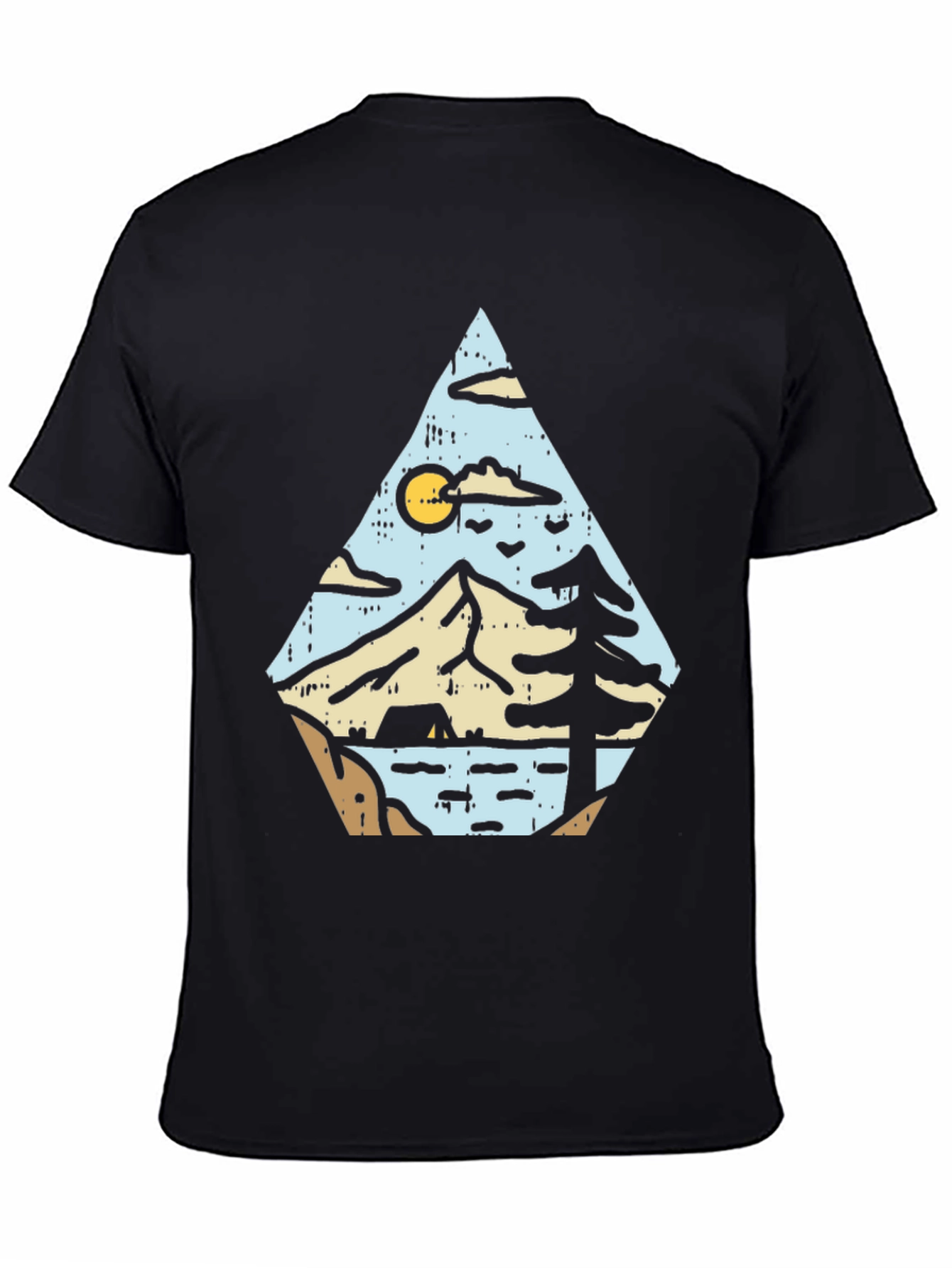 Outdoor Adventure Graphic Tee - Black