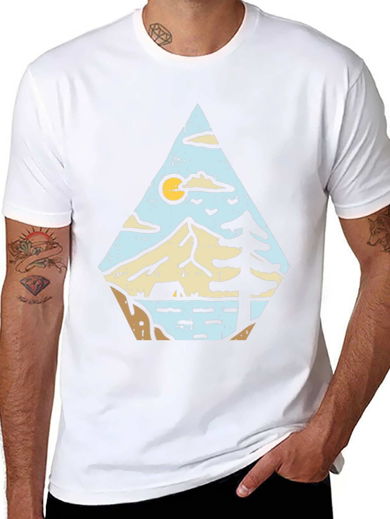 Outdoor Adventure Graphic Tee - Black