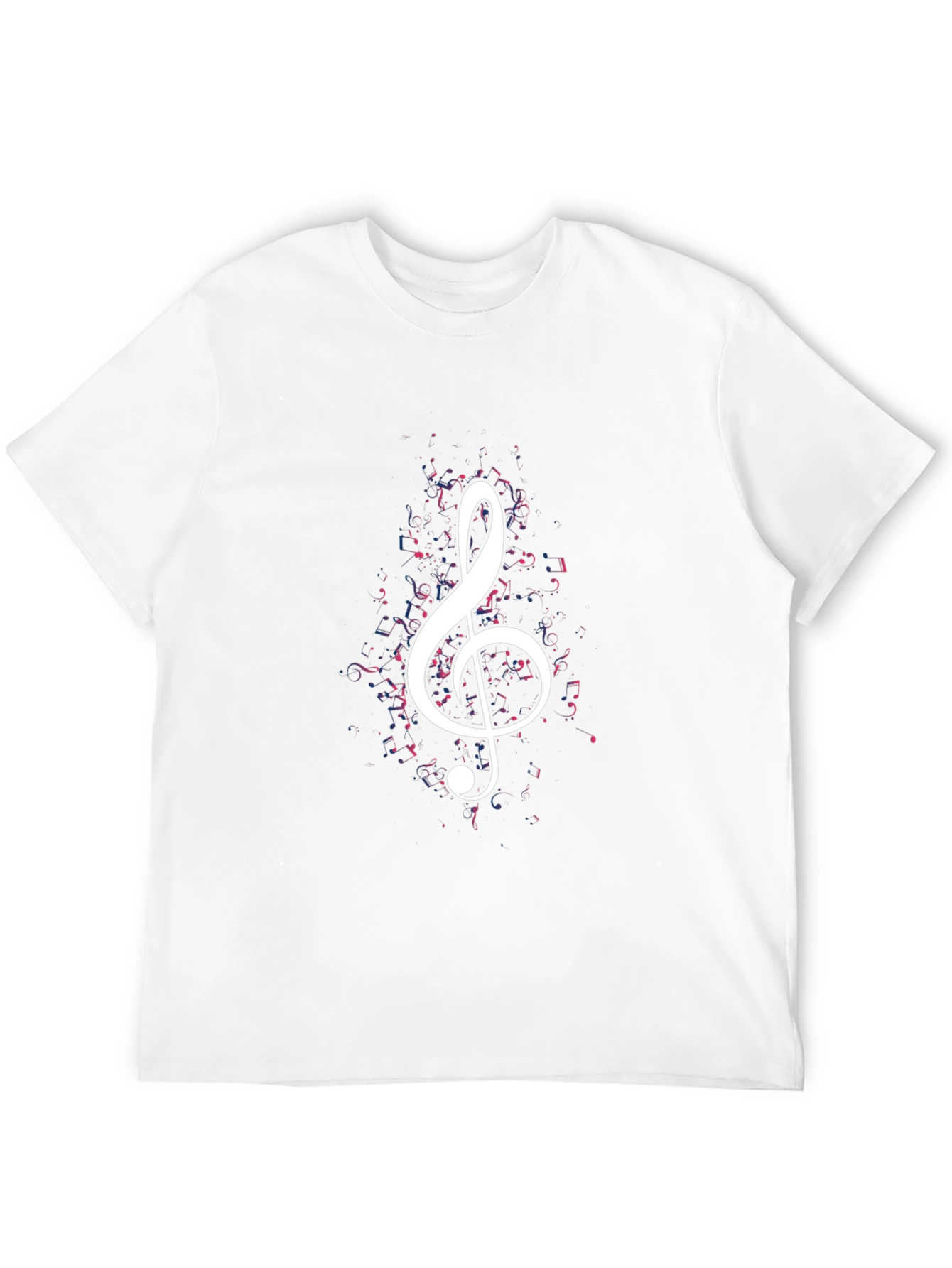 Musical Clef Graphic Black T-Shirt
