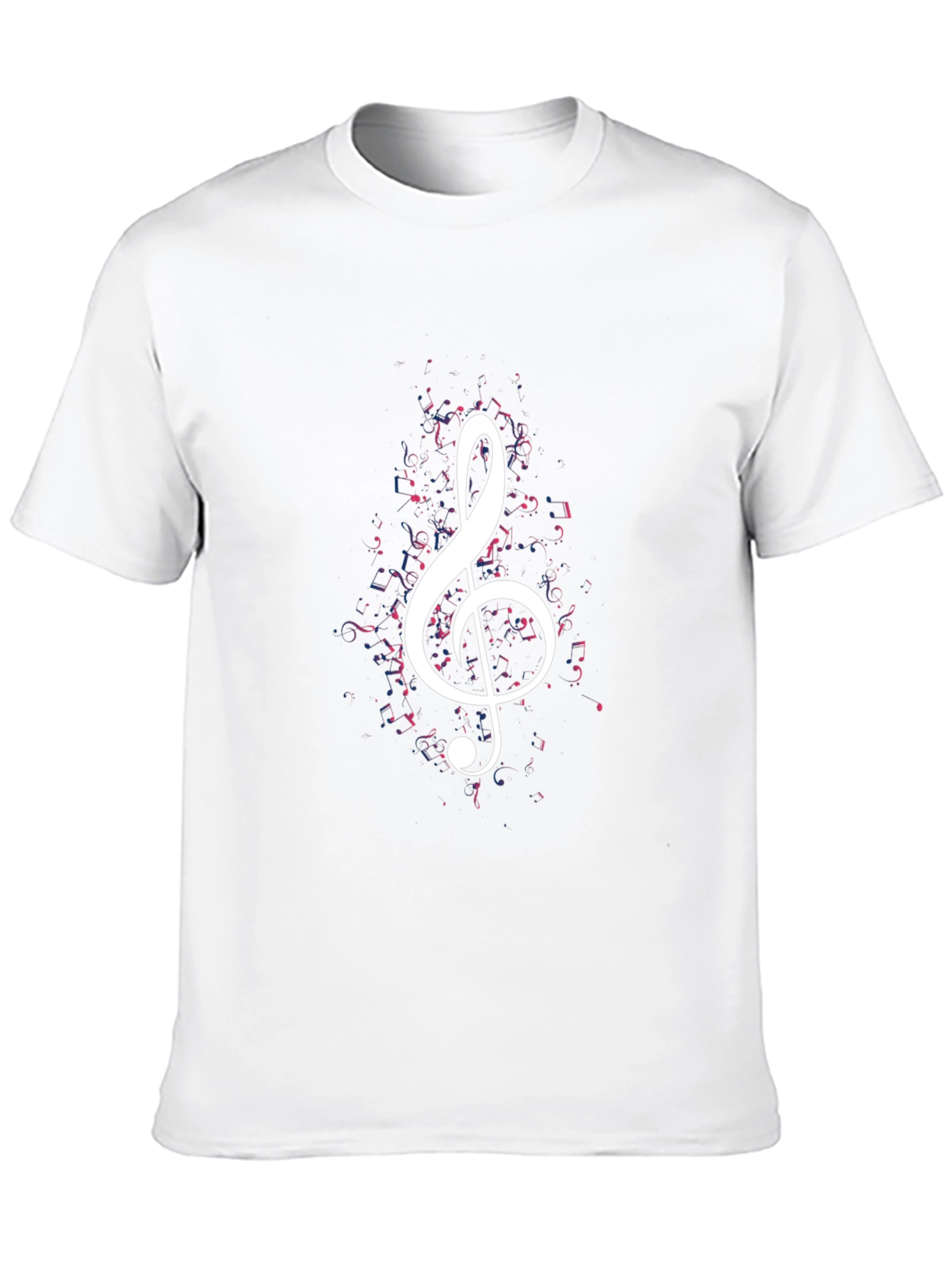 Musical Clef Graphic Black T-Shirt