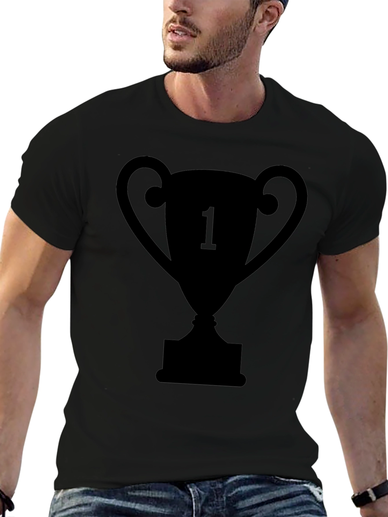 Trophy Graphic Tee - Number One Shirt