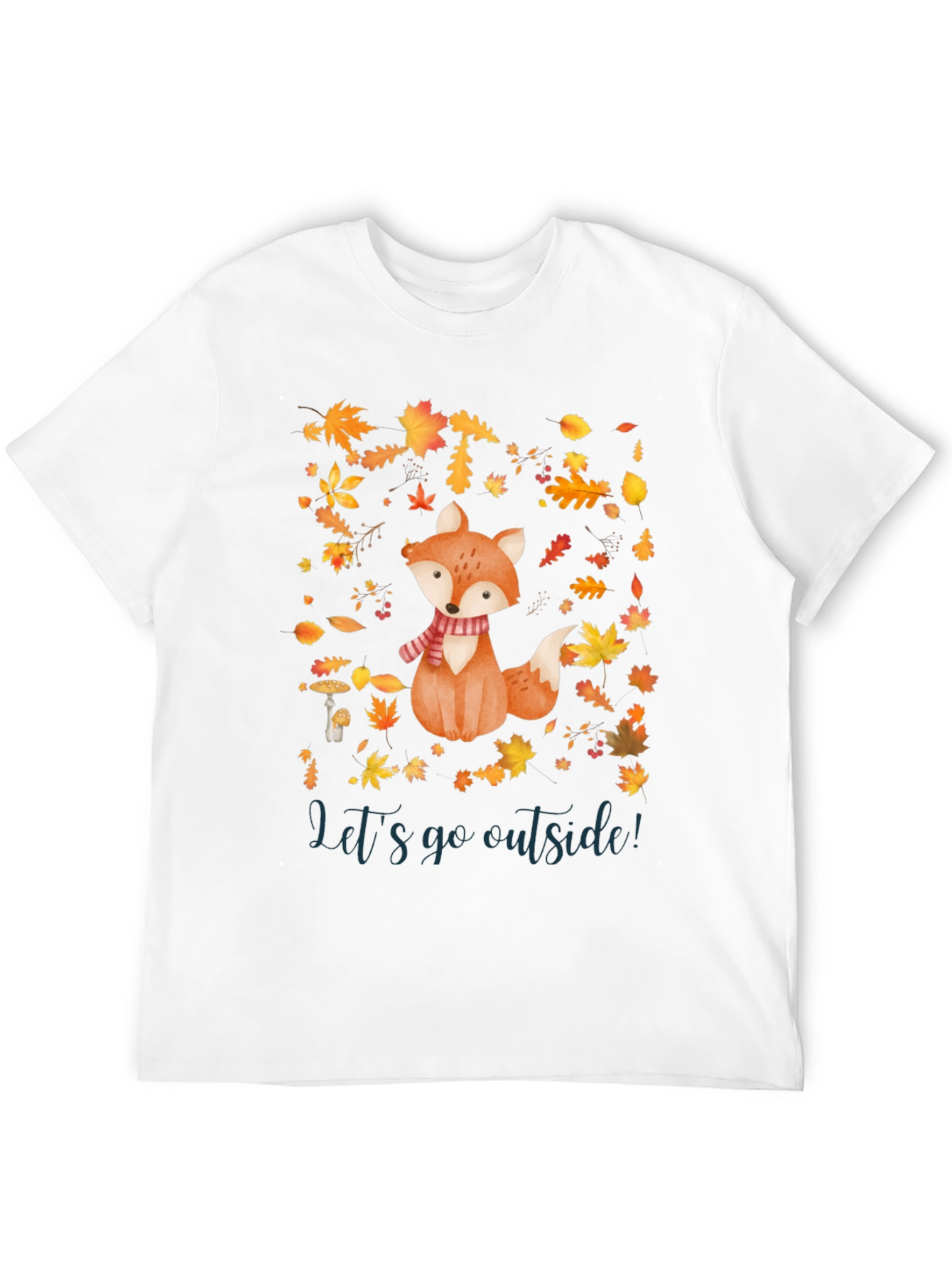 Fall Fox T-Shirt - Lets Go Outside!