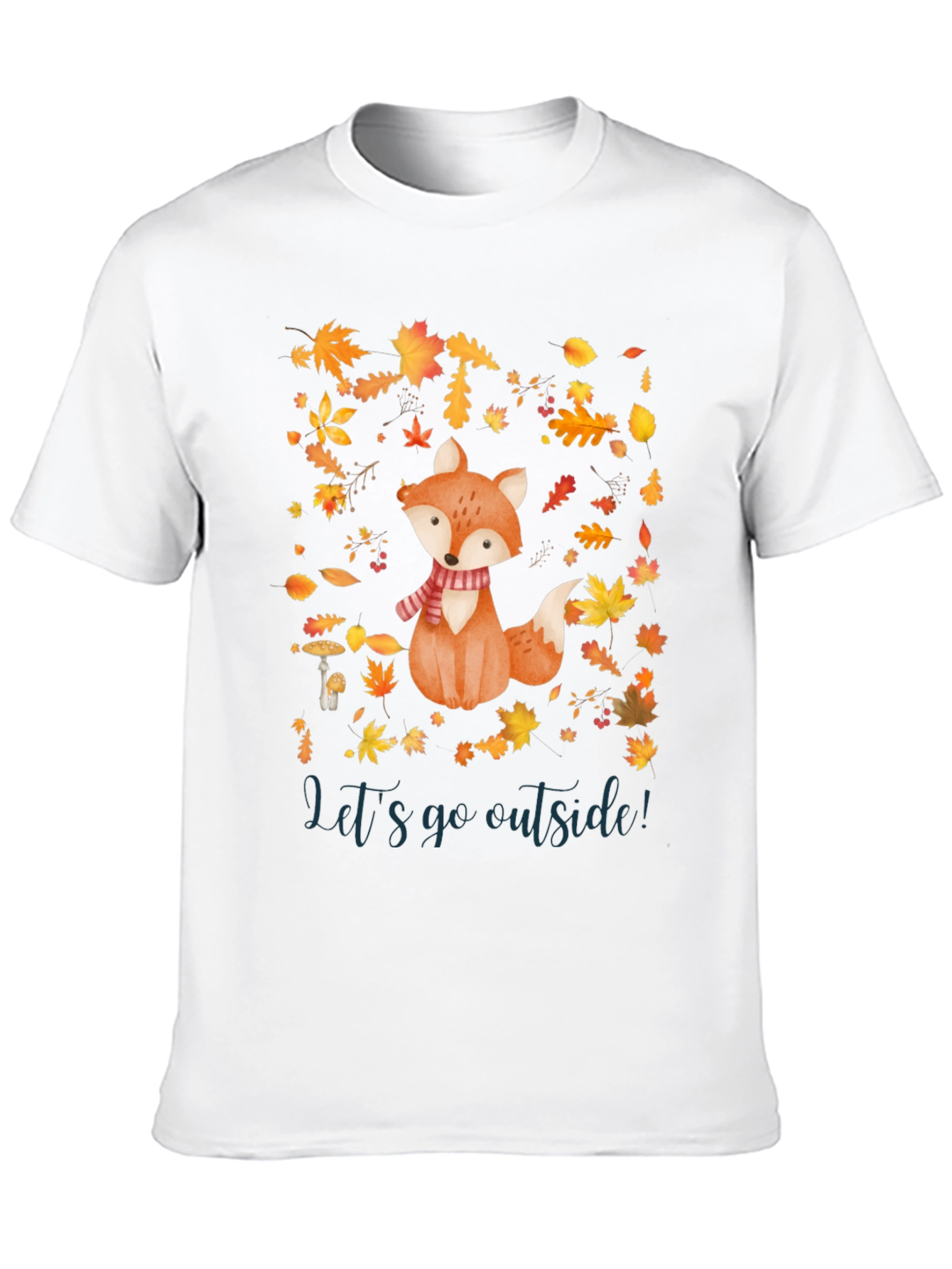 Fall Fox T-Shirt - Lets Go Outside!