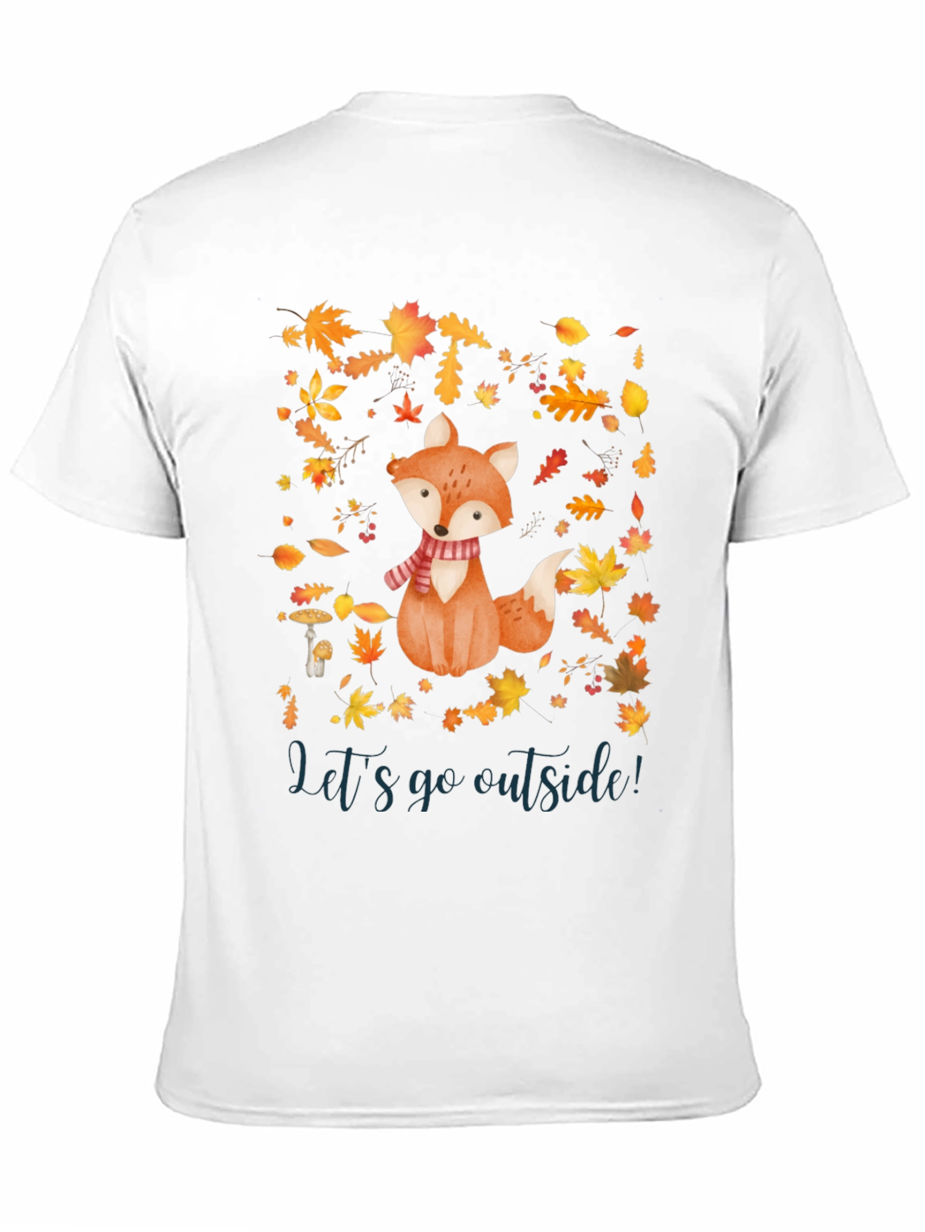 Fall Fox T-Shirt - Lets Go Outside!