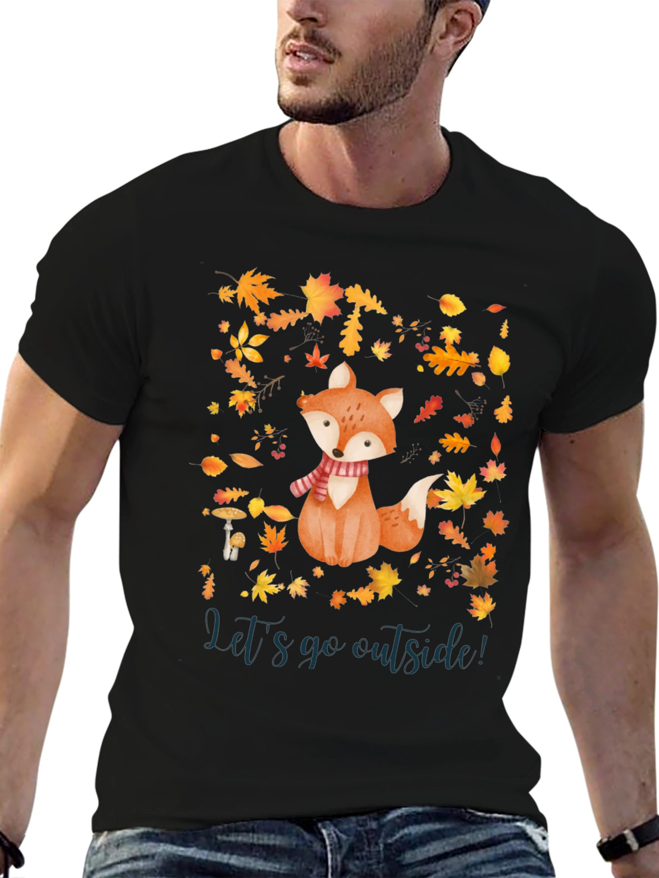 Fall Fox T-Shirt - Lets Go Outside!