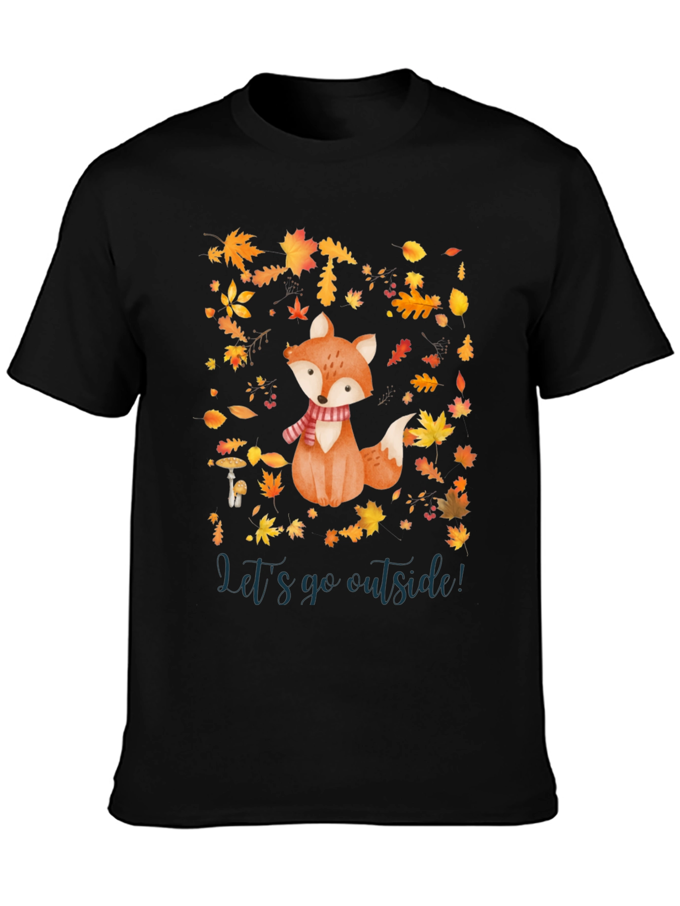 Fall Fox T-Shirt - Lets Go Outside!