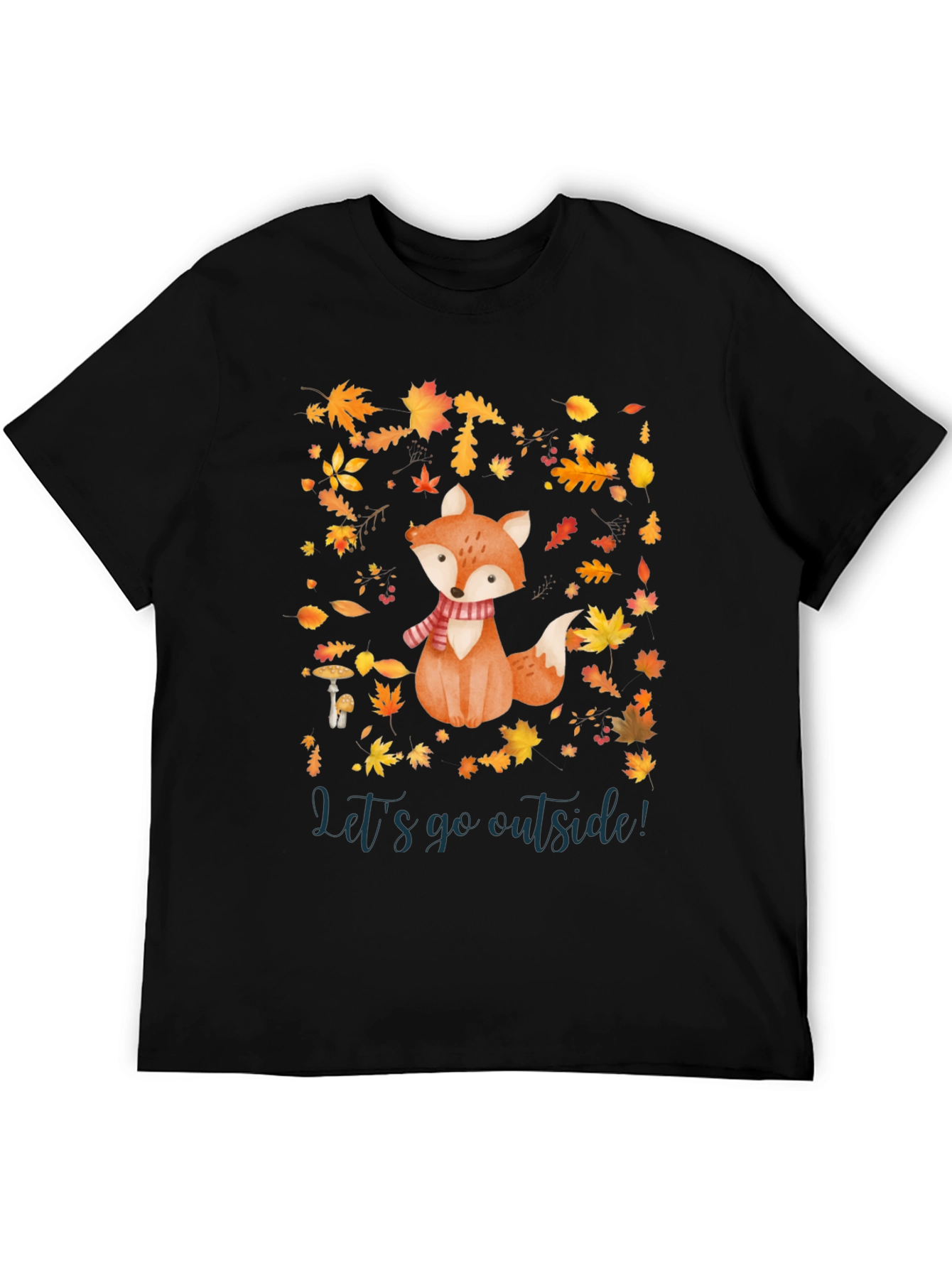 Fall Fox T-Shirt - Lets Go Outside!