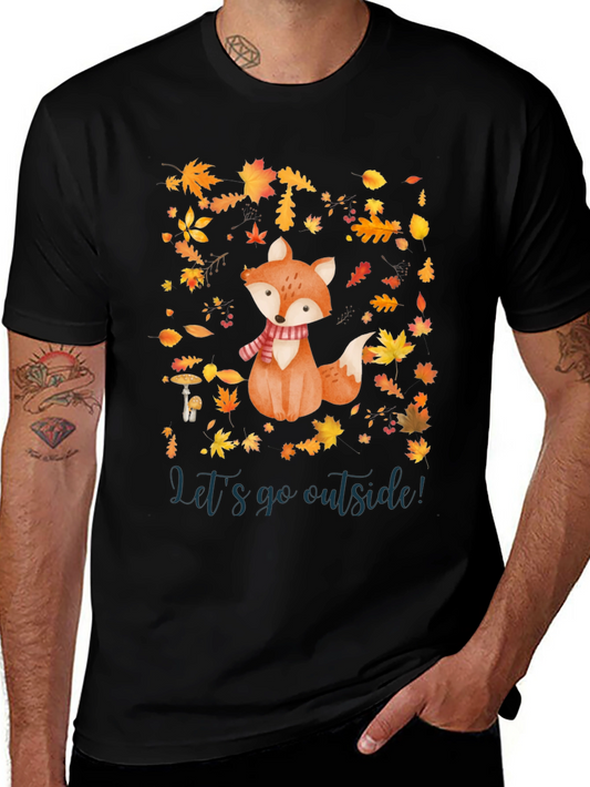 Fall Fox T-Shirt - Lets Go Outside!