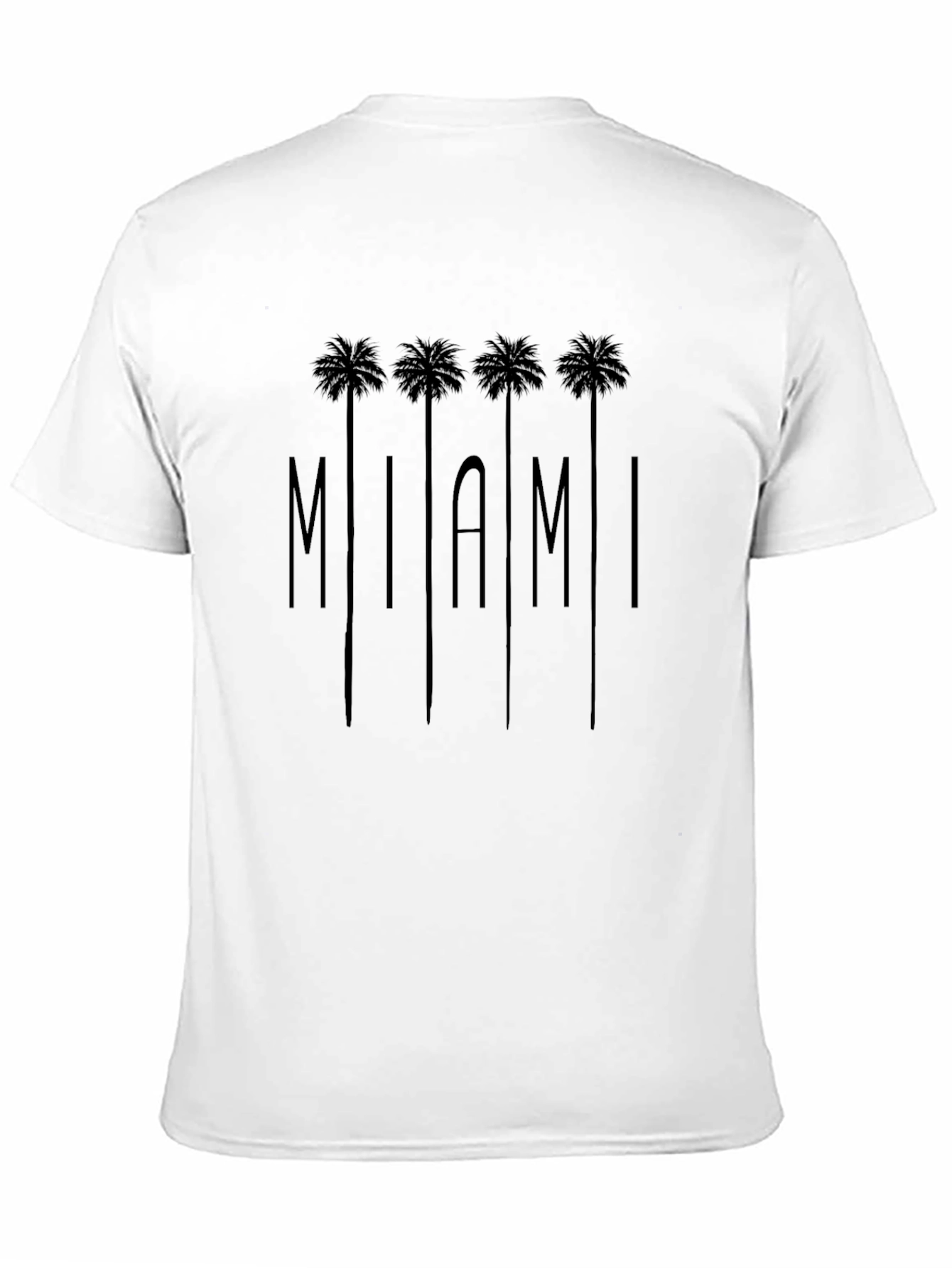 Miami Palm Tree Graphic T-Shirt - Soft Cotton Tee
