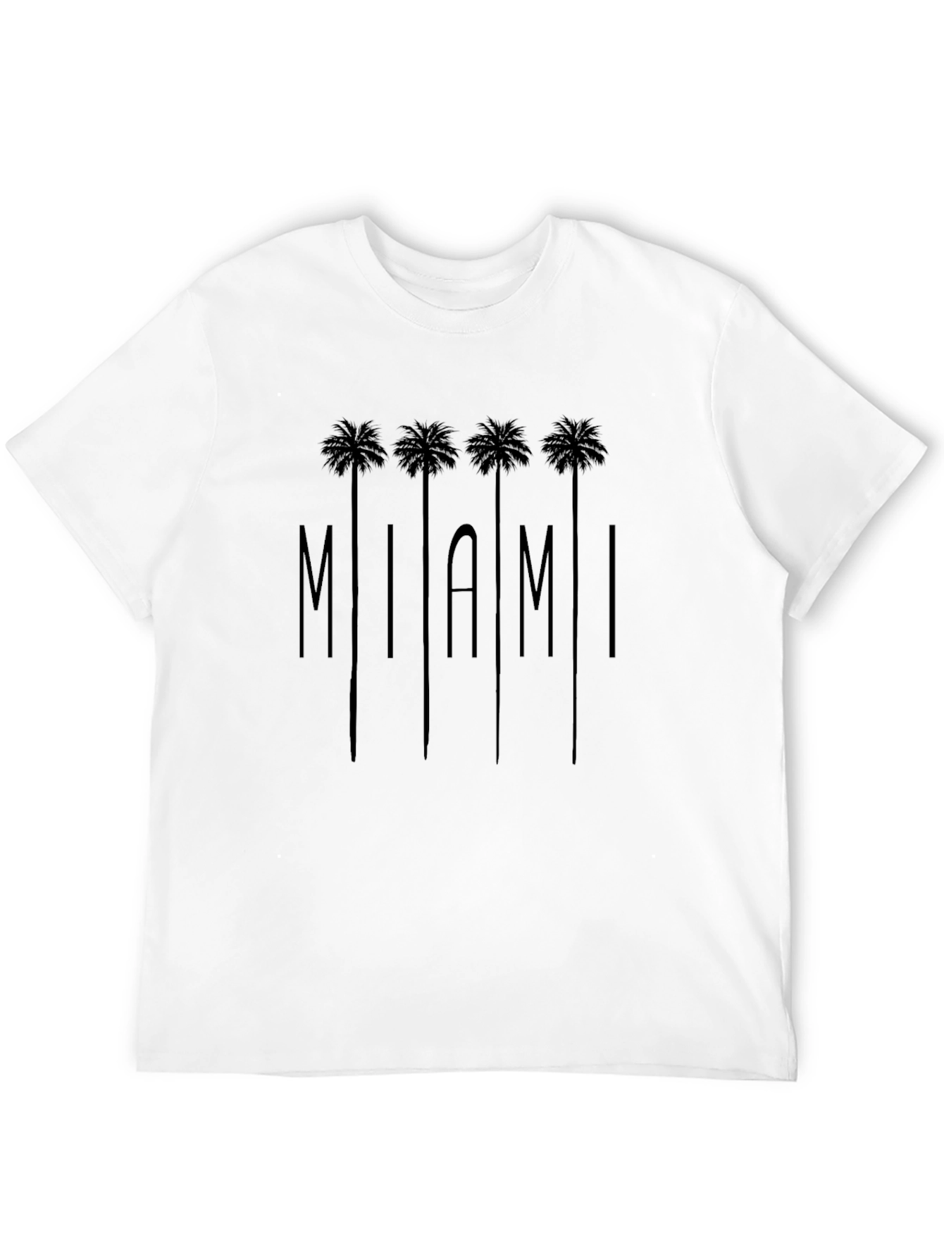 Miami Palm Tree Graphic T-Shirt - Soft Cotton Tee