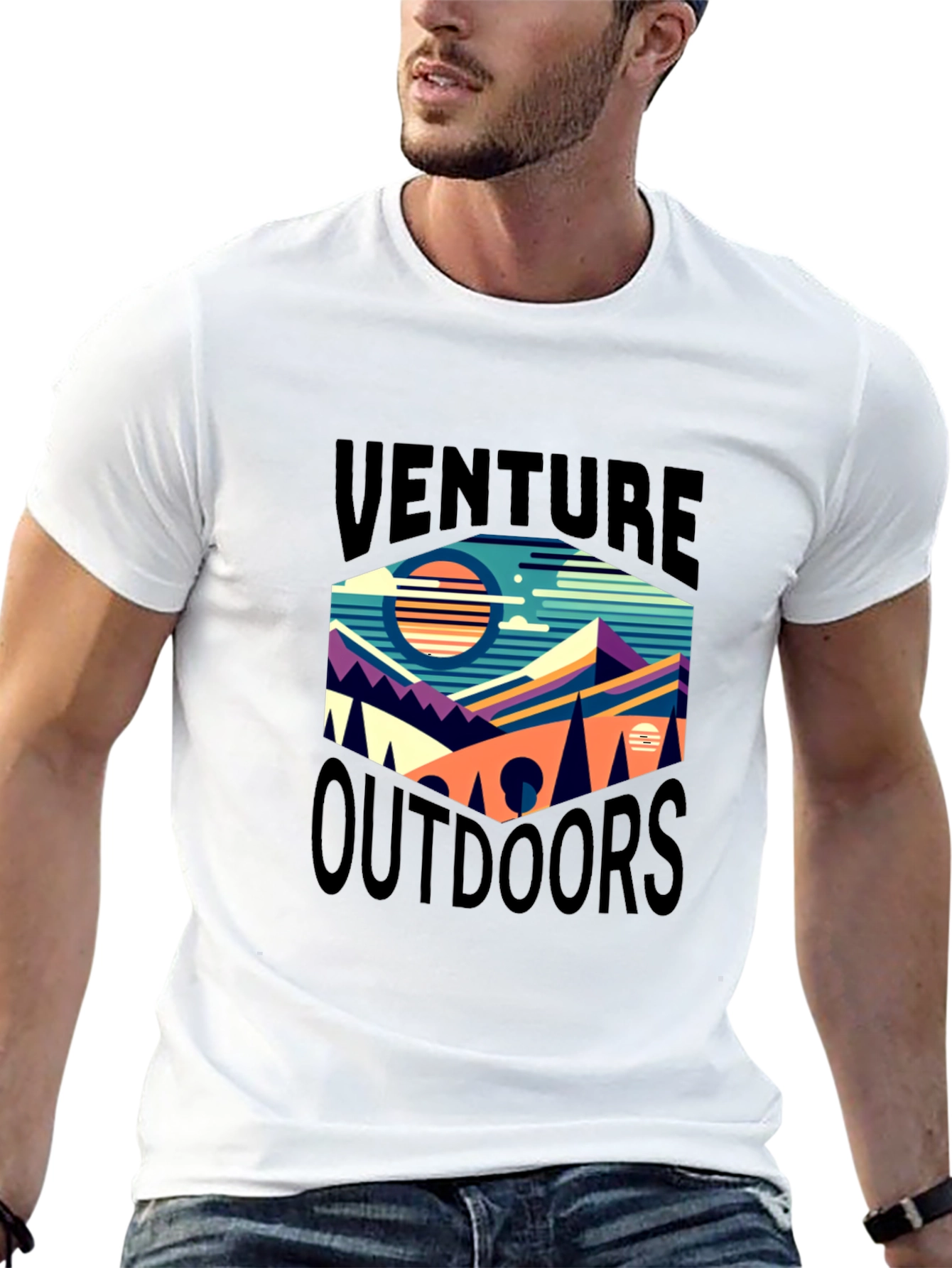 Venture Outdoors Graphic Tee - Black