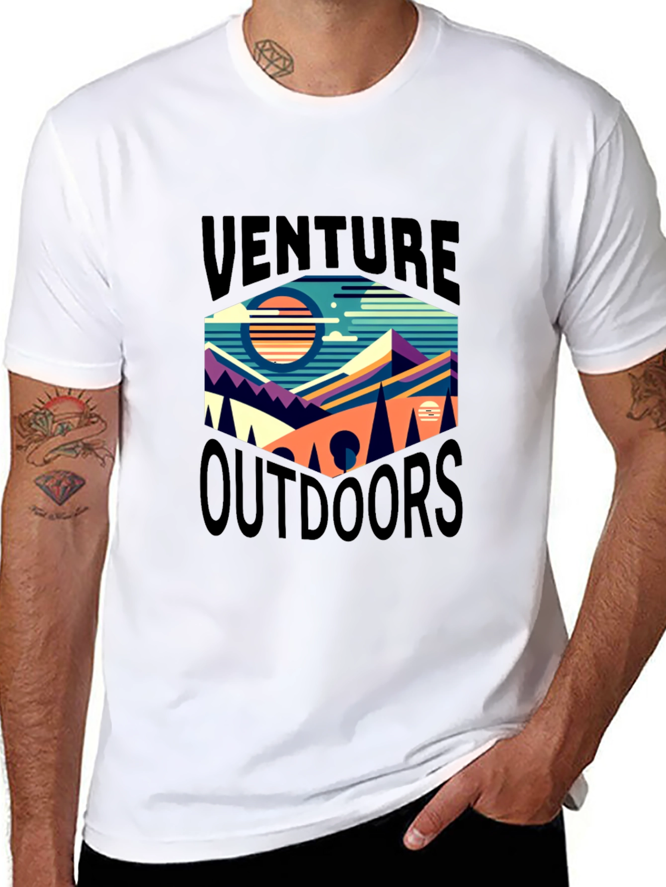 Venture Outdoors Graphic Tee - Black