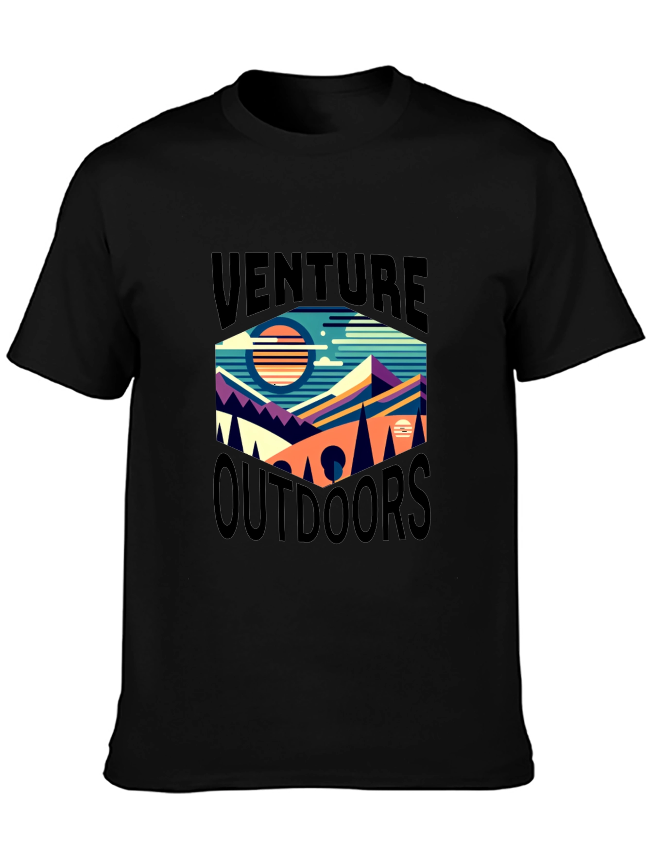 Venture Outdoors Graphic Tee - Black