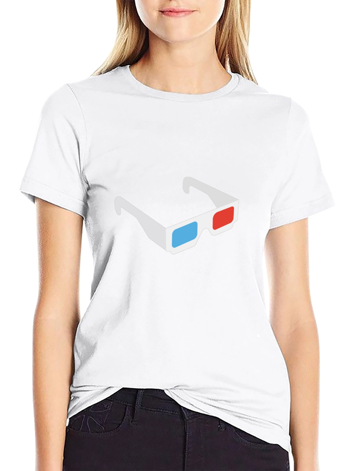 3D Glasses Graphic Tee - Modern Style