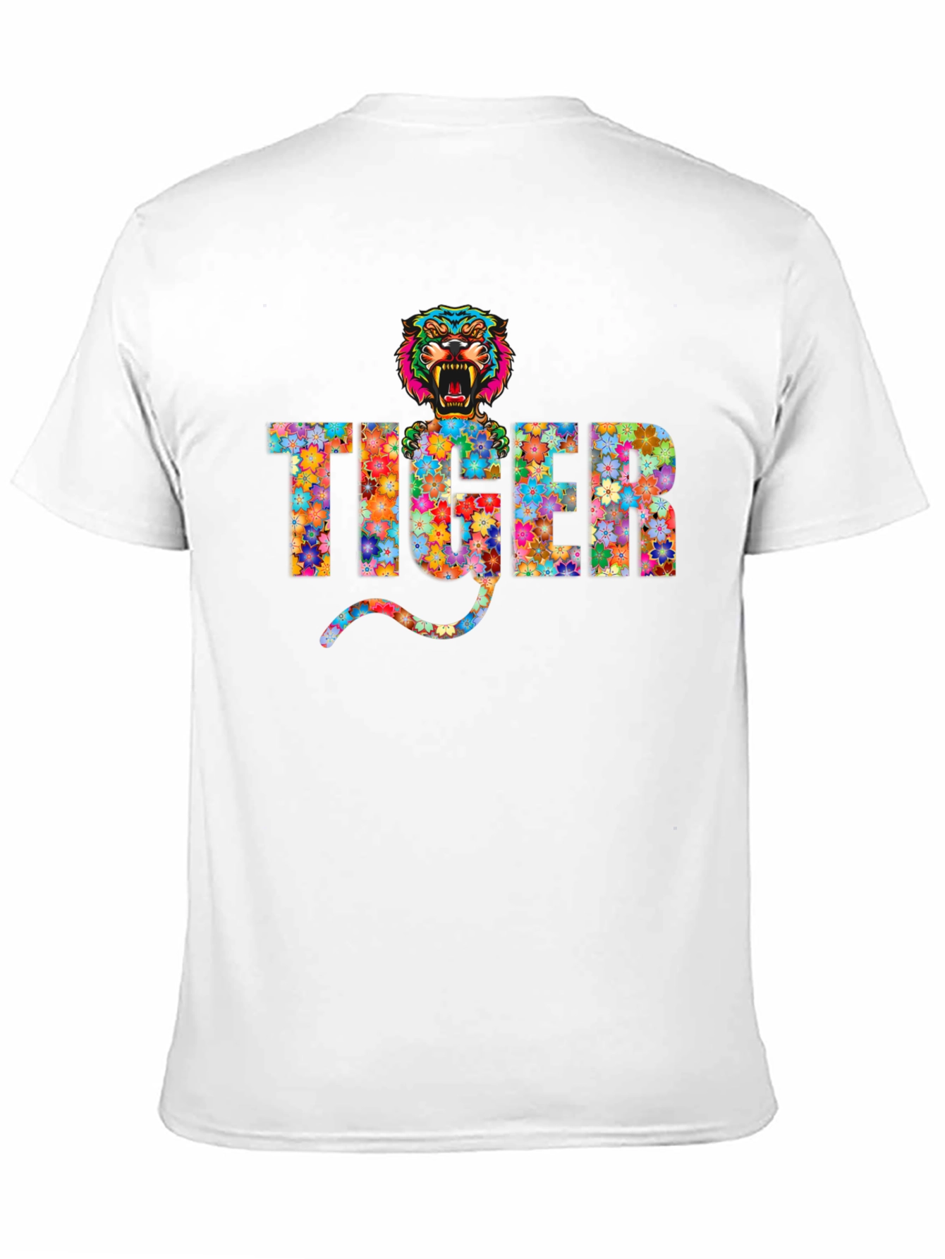 Floral Tiger Graphic T-Shirt