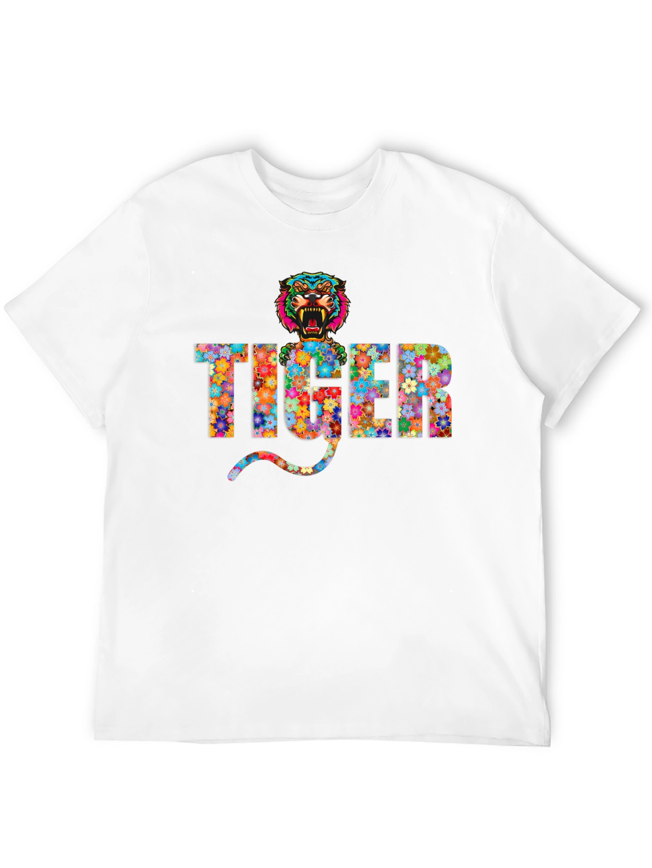Floral Tiger Graphic T-Shirt