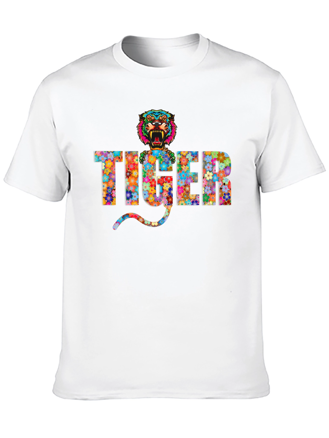 Floral Tiger Graphic T-Shirt