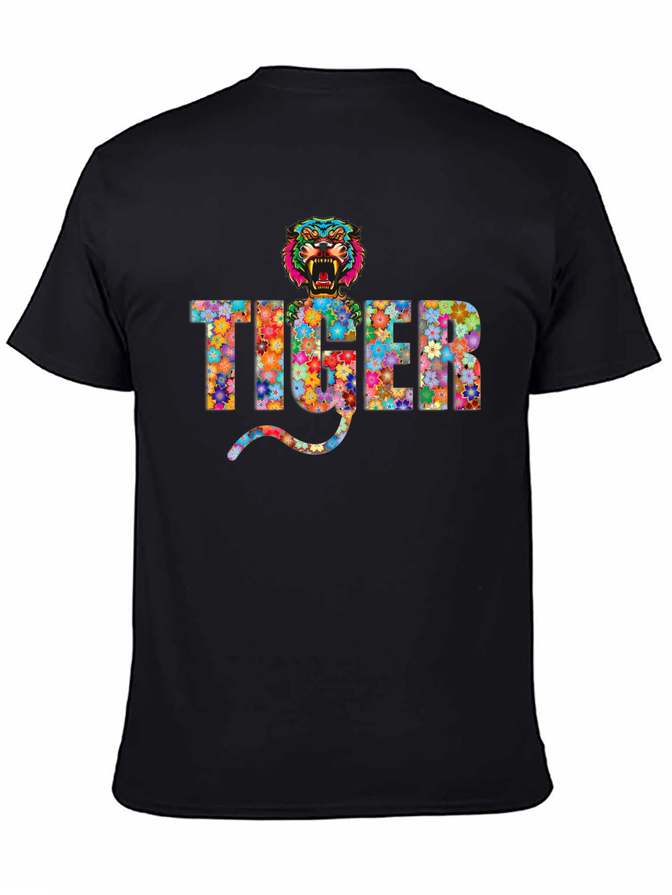 Floral Tiger Graphic T-Shirt