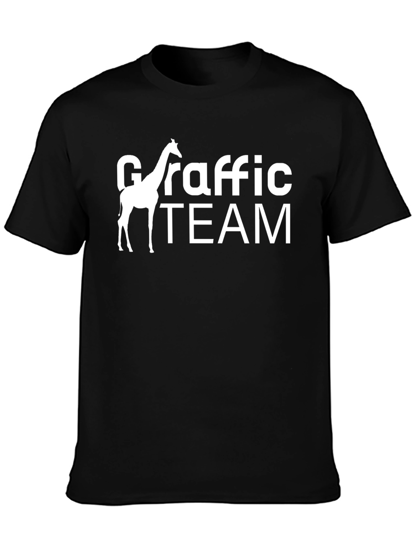 Giraffe Traffic Team Black Graphic Tee