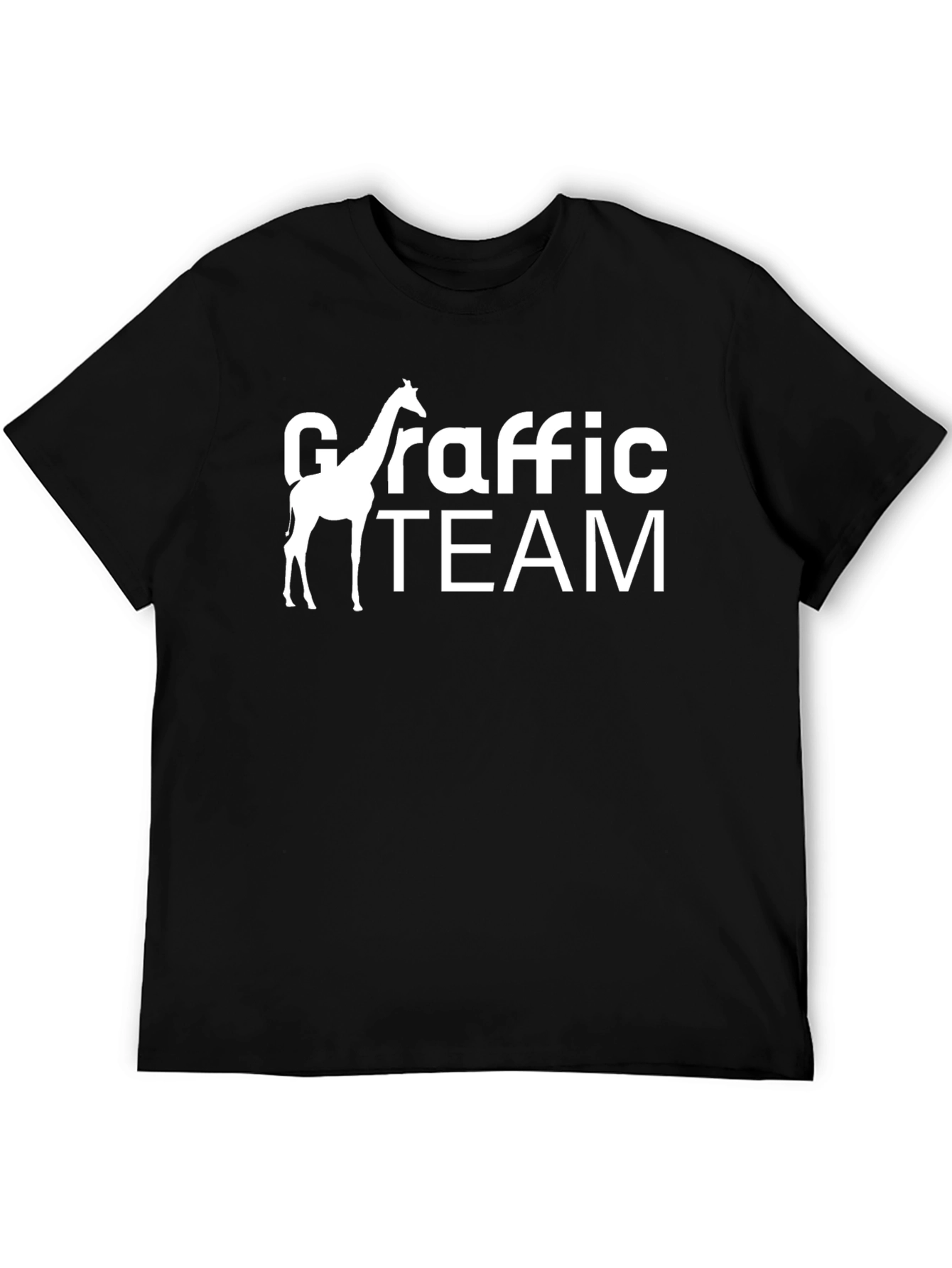Giraffe Traffic Team Black Graphic Tee