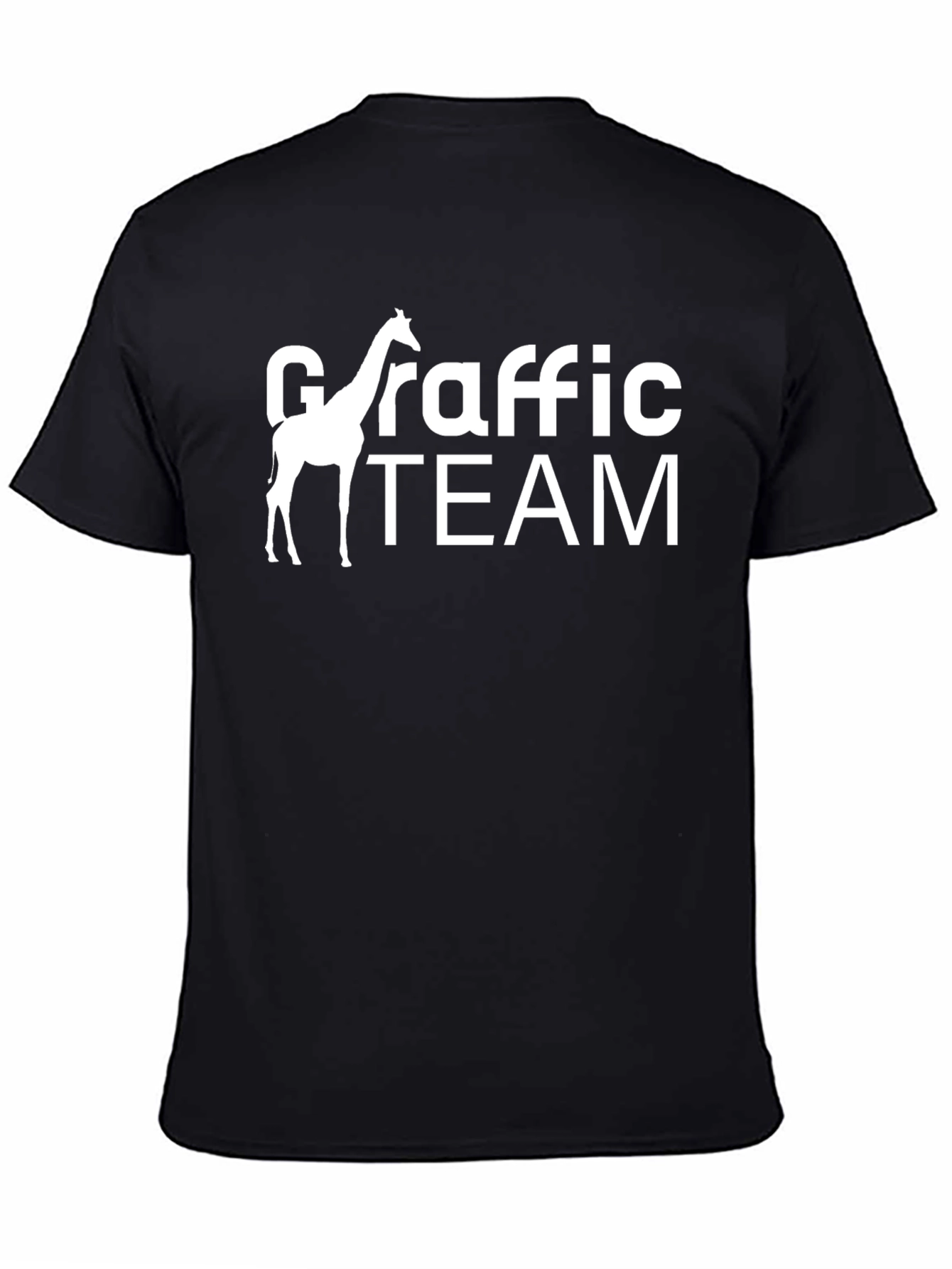 Giraffe Traffic Team Black Graphic Tee